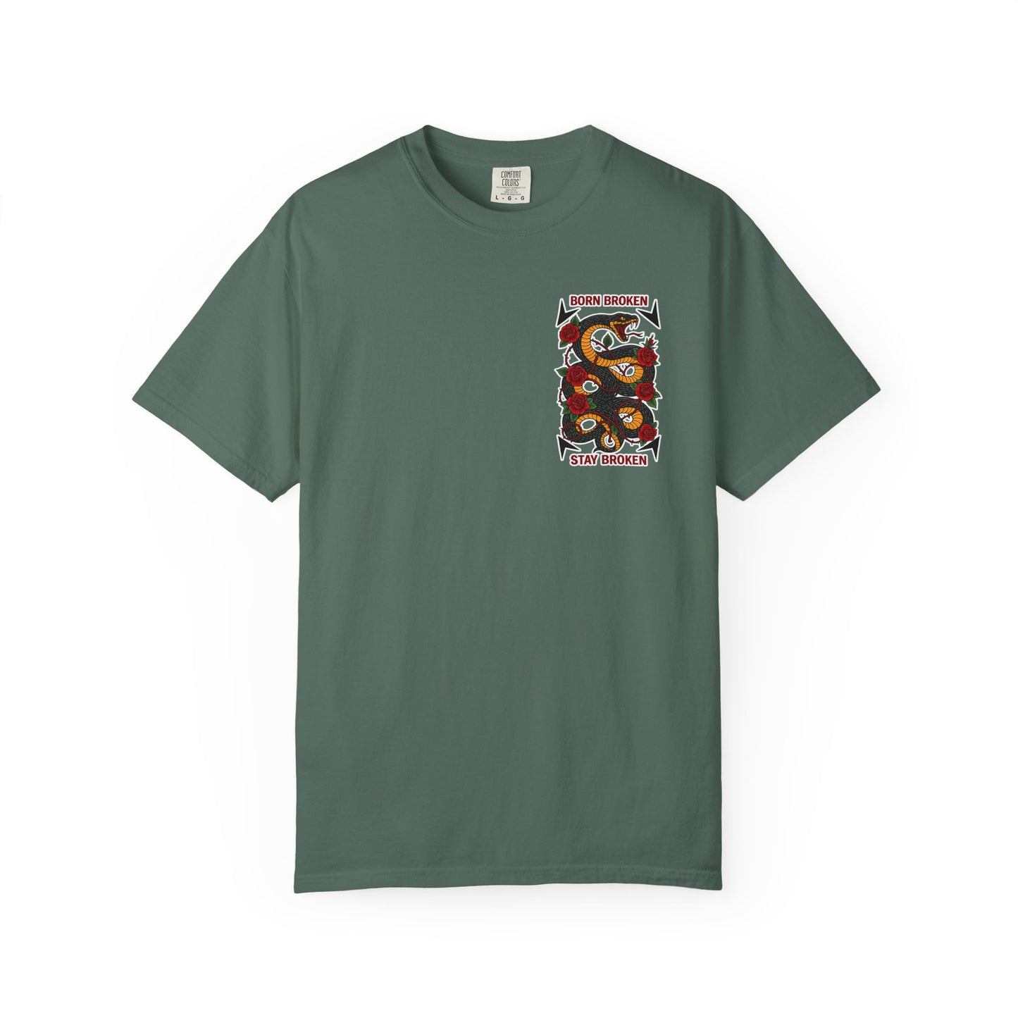 BORN BROKEN — SNAKE TEE