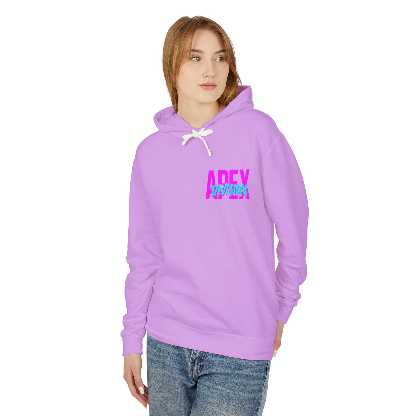 Apex Division Hooded Sweatshirt — Retro Neon Logo Hoodie