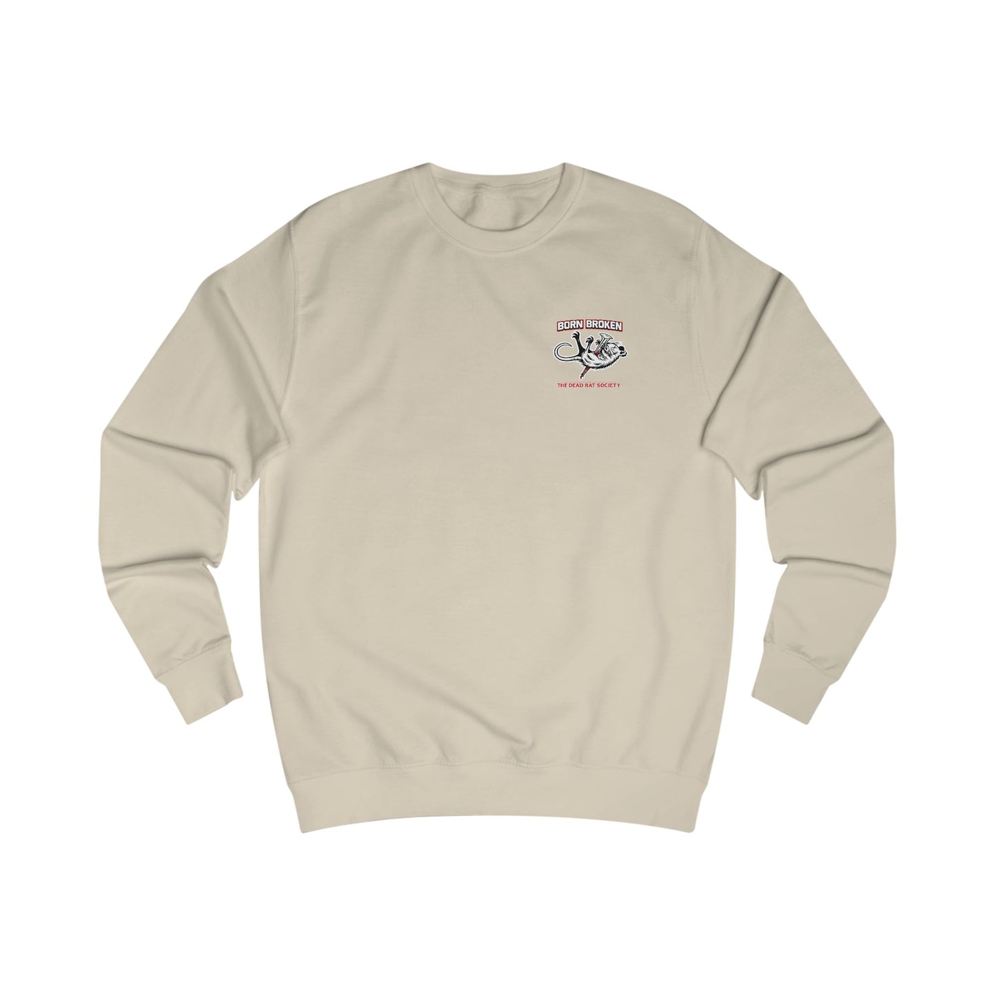 BORN BROKEN — DEAD RAT SOCIETY GRAPHIC CREWNECK