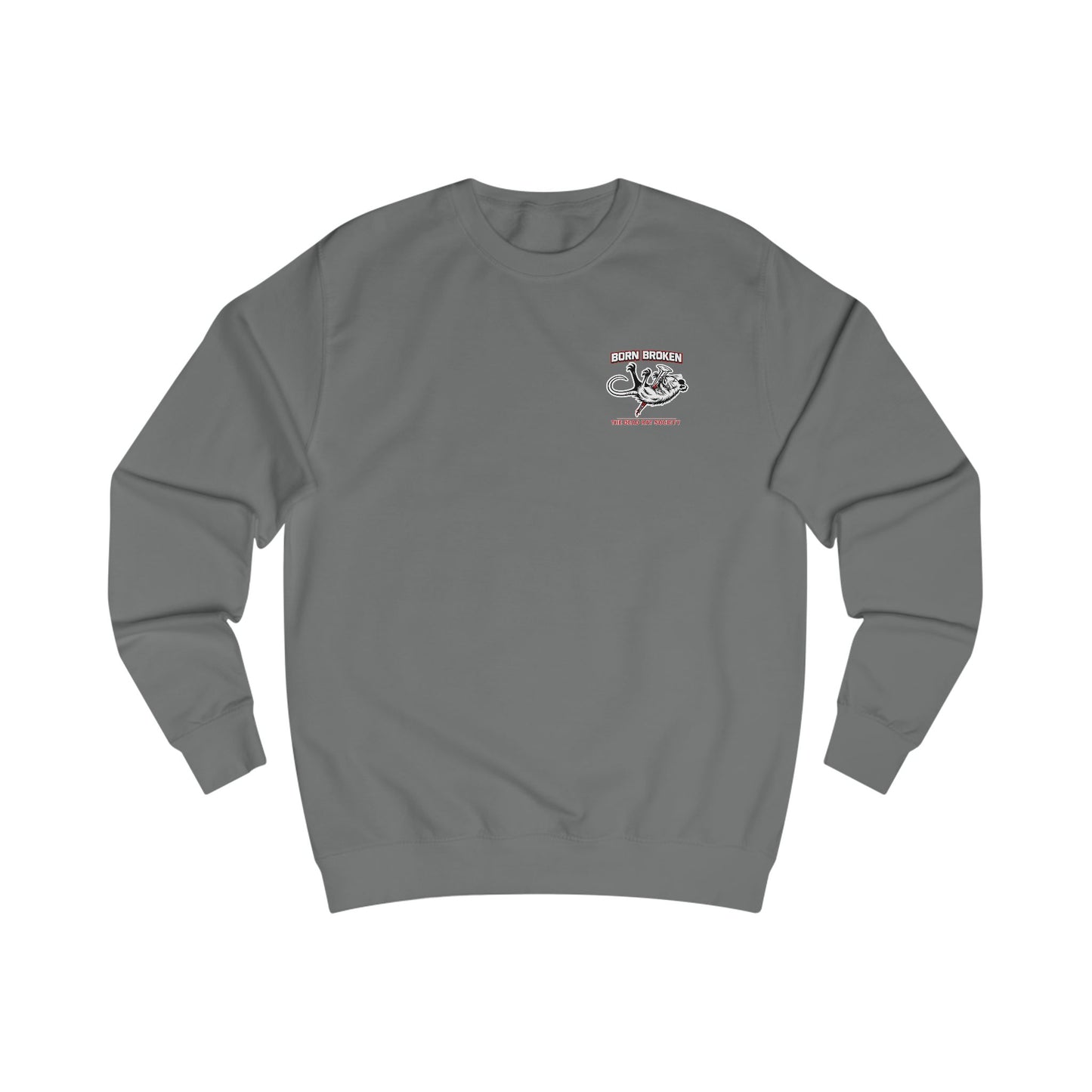 BORN BROKEN — DEAD RAT SOCIETY GRAPHIC CREWNECK