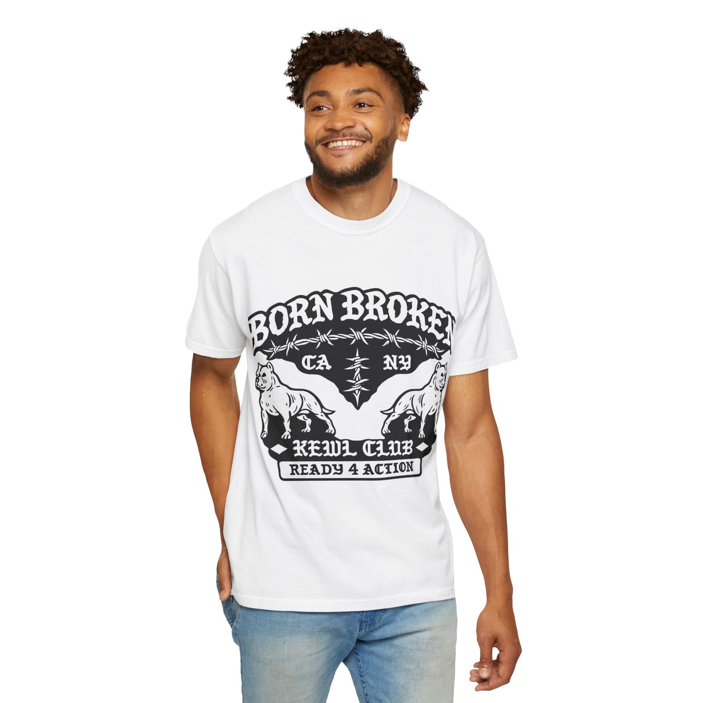 Born Broke Devil Club T-Shirt — "Ready 4 Action" Graphic Tee