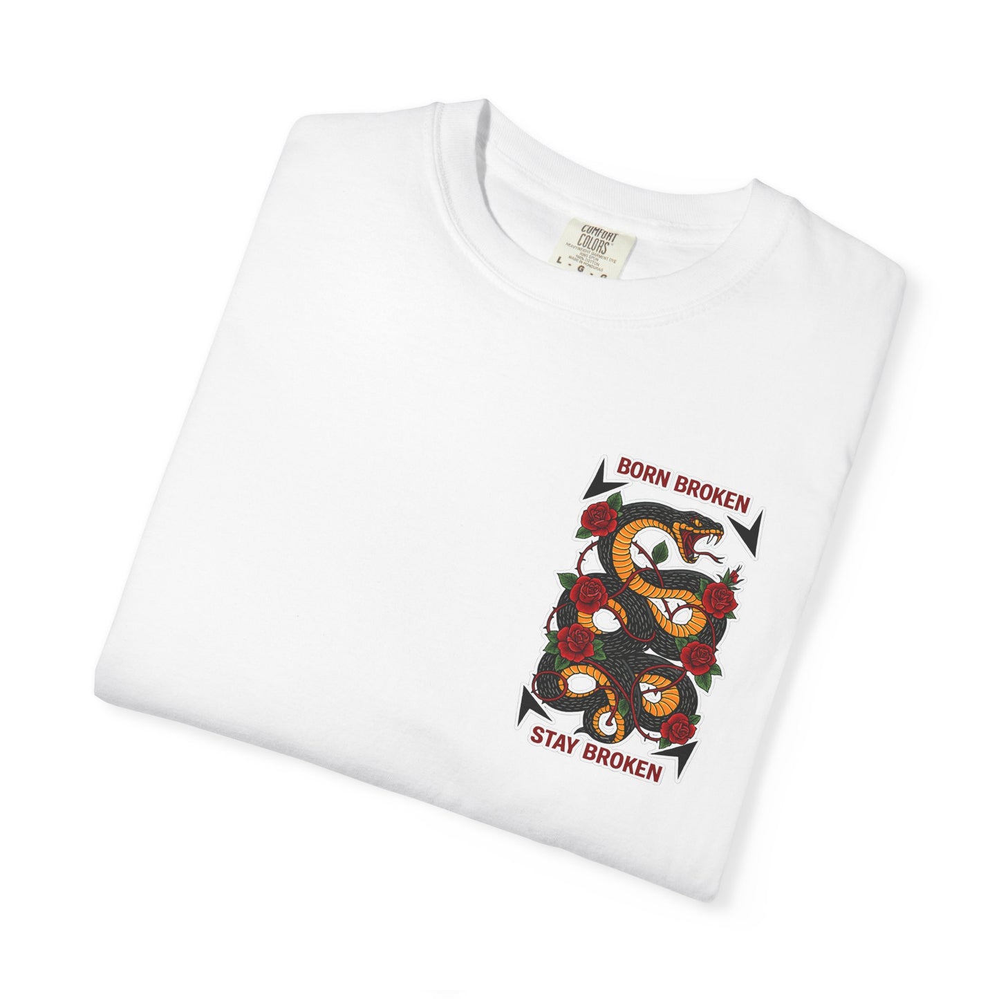 BORN BROKEN — SNAKE TEE