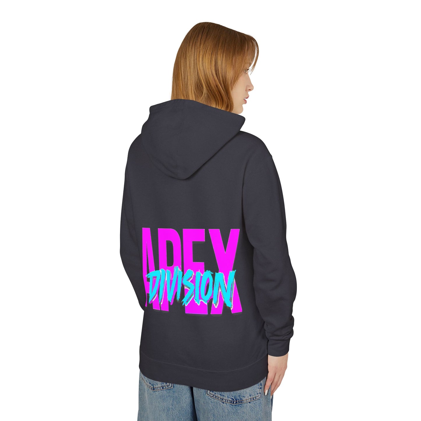 Apex Division Hooded Sweatshirt — Retro Neon Logo Hoodie