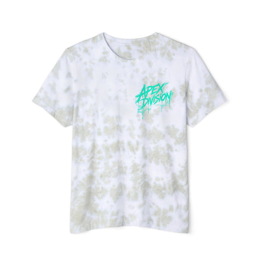 Tie-Dye T-Shirt — "Apex Division" Graphic with "Nothing in Life is Promised Except Death" Back