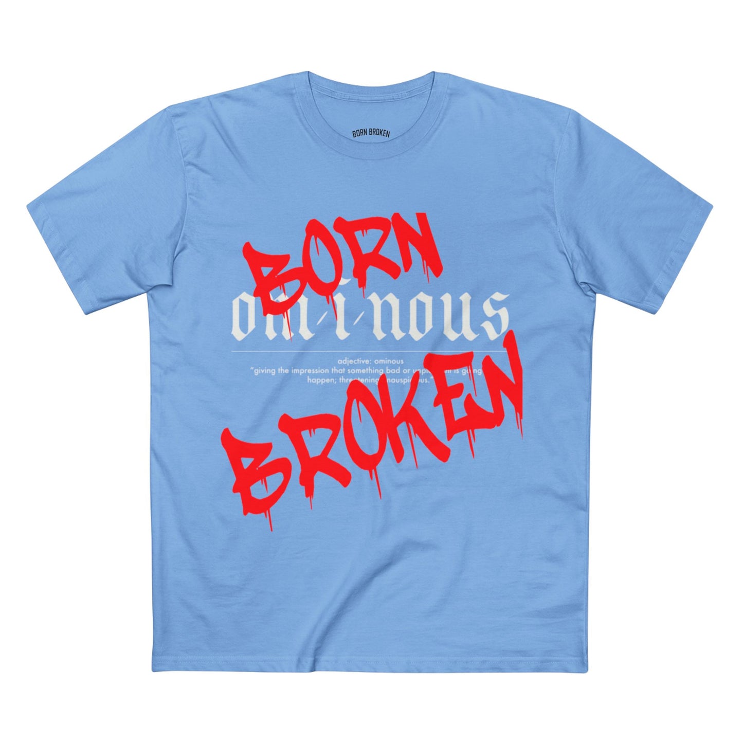 T-Shirt — Ominous Graphic Tee “Fuck the World” Red Streetwear