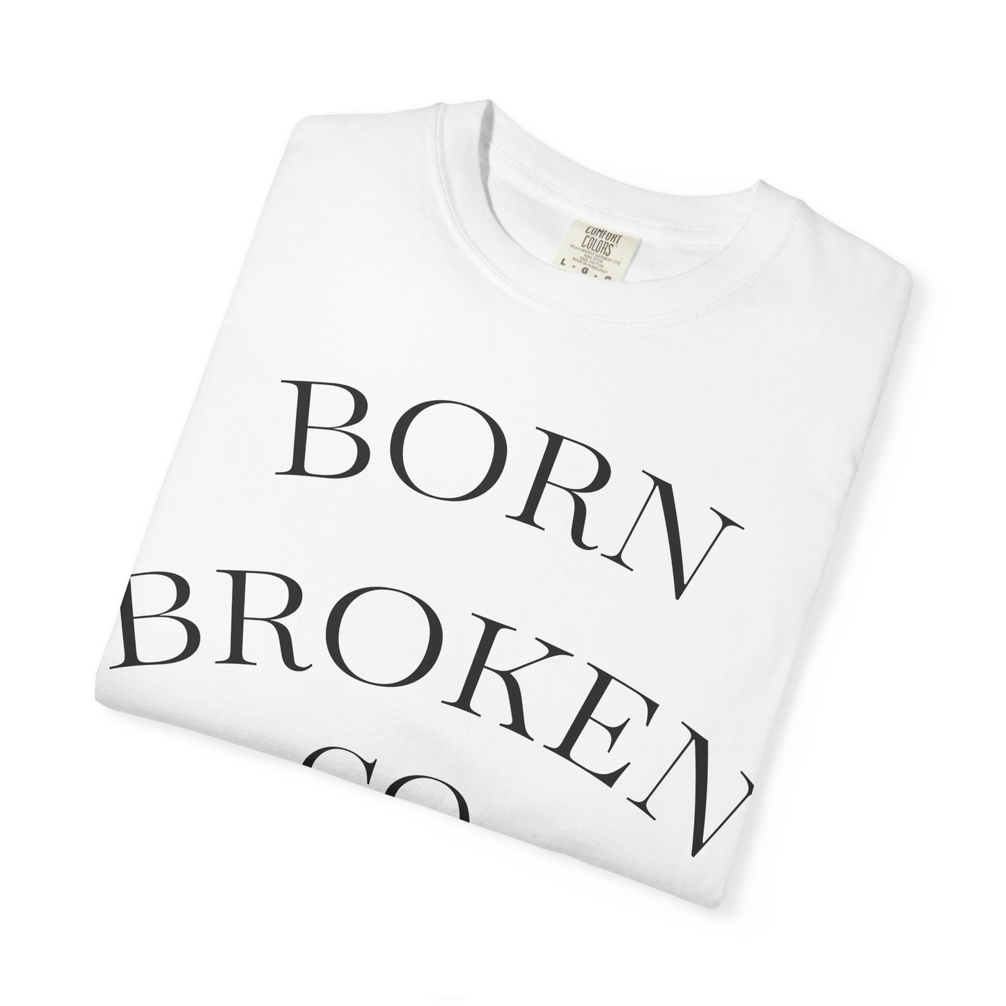 Born Broken Co. Graphic T-Shirt — 'Fight Abuse, Not Dogs' Statement Tee
