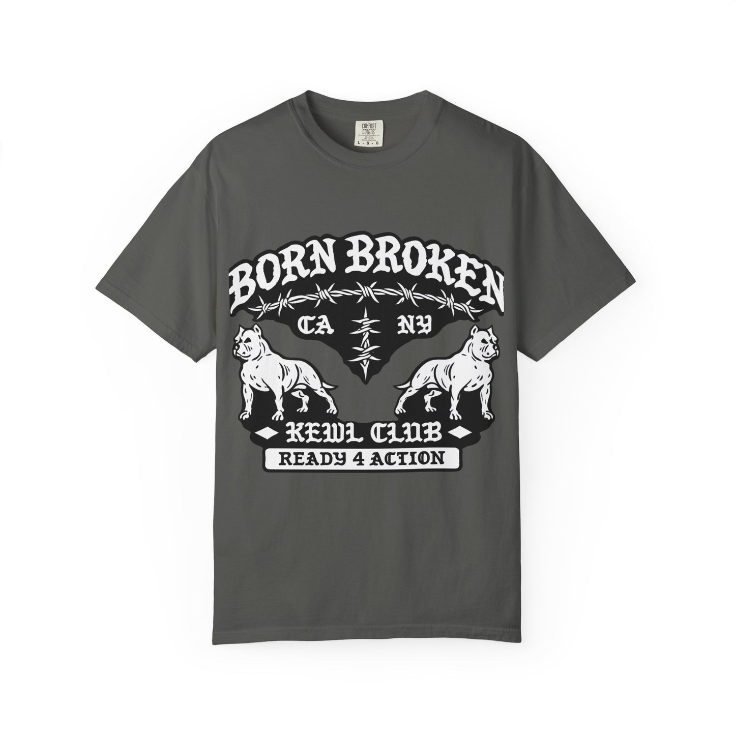 Born Broke Devil Club T-Shirt — "Ready 4 Action" Graphic Tee