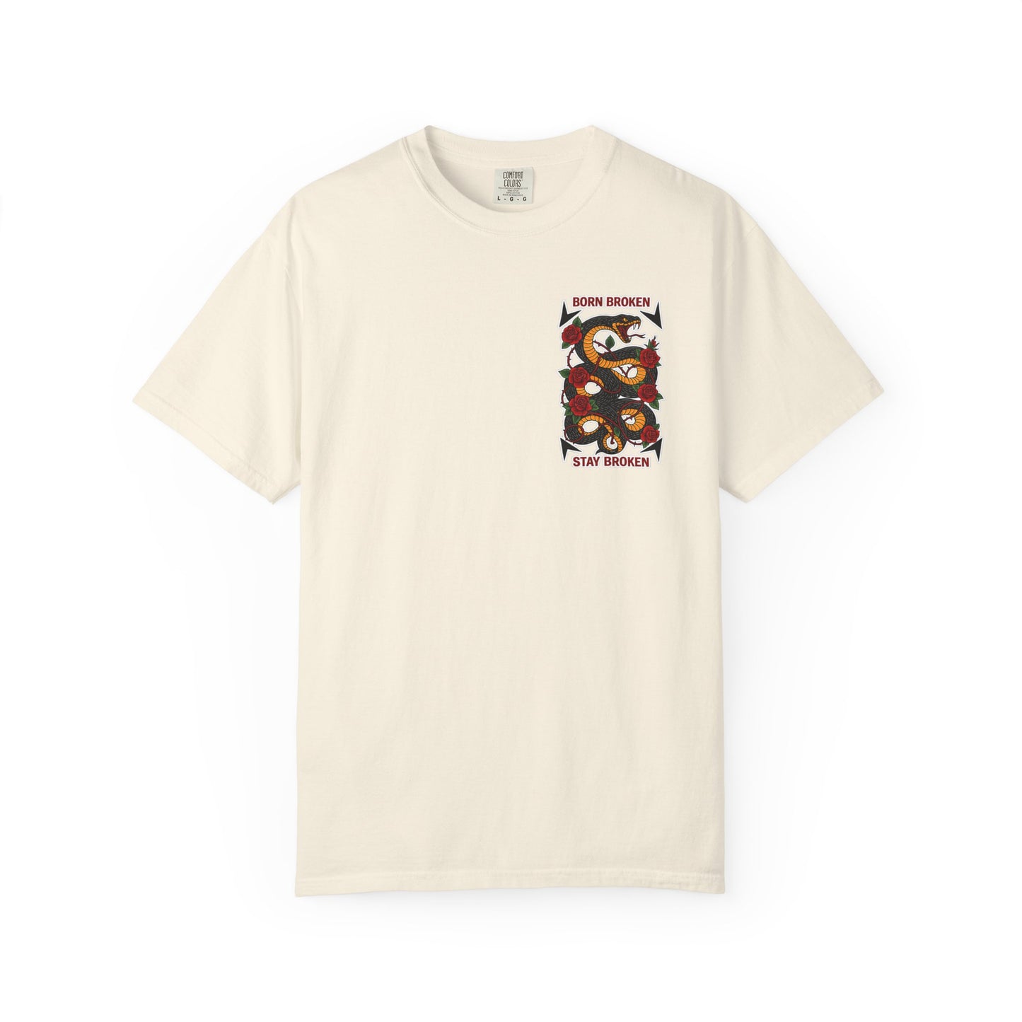 BORN BROKEN — SNAKE TEE