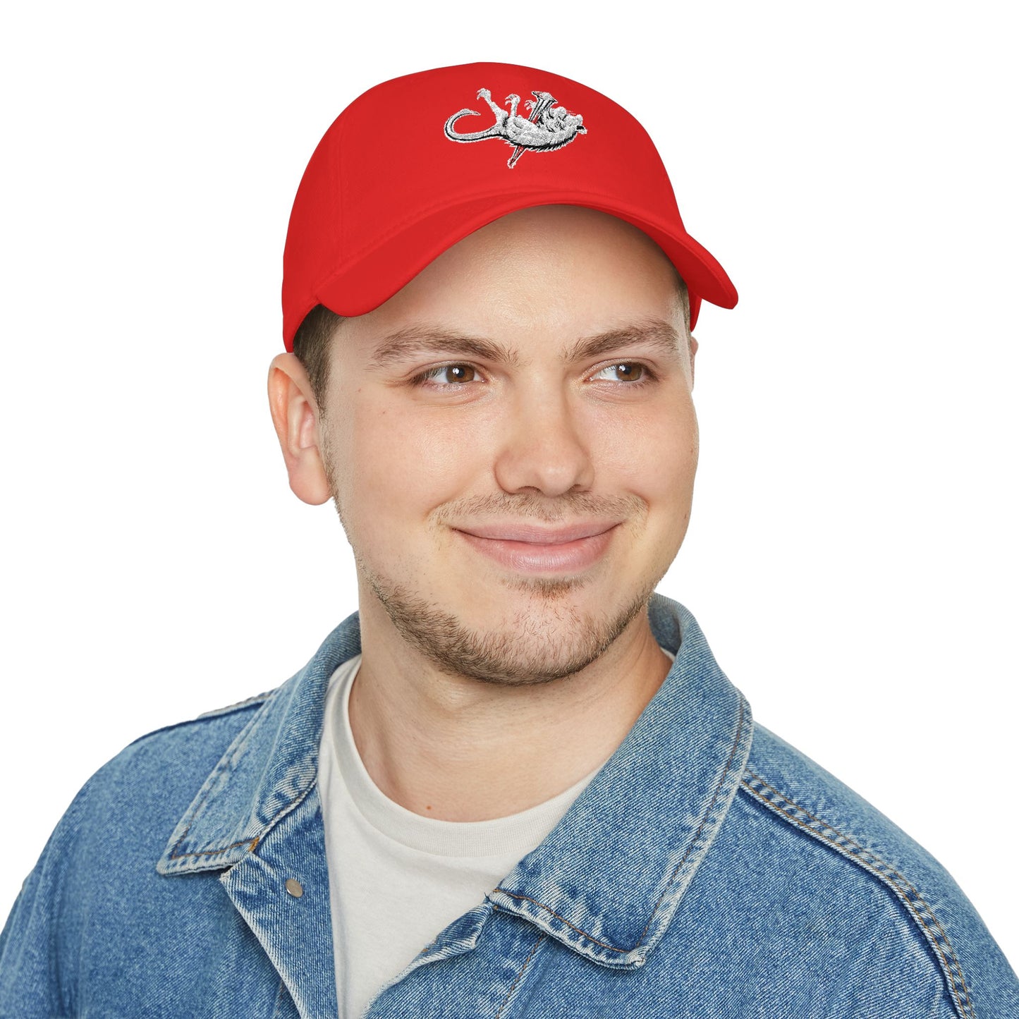 Lizard Embroidered Low Profile Baseball Cap