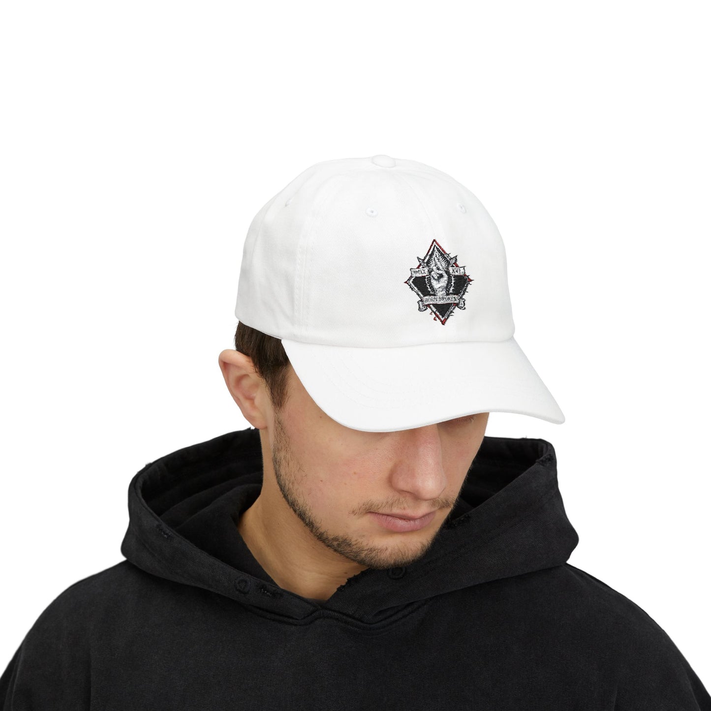 Classic Dad Cap — Minimalist Crest Embroidered Baseball Hat