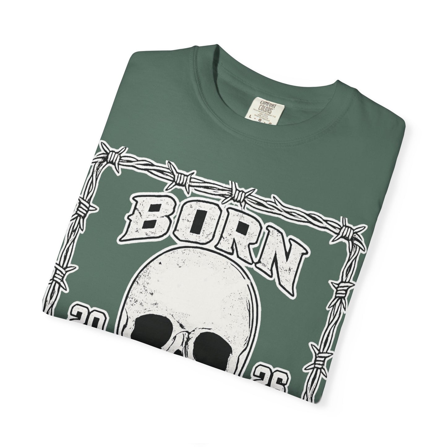 BORN BROKEN — VINTAGE SKULL TEE
