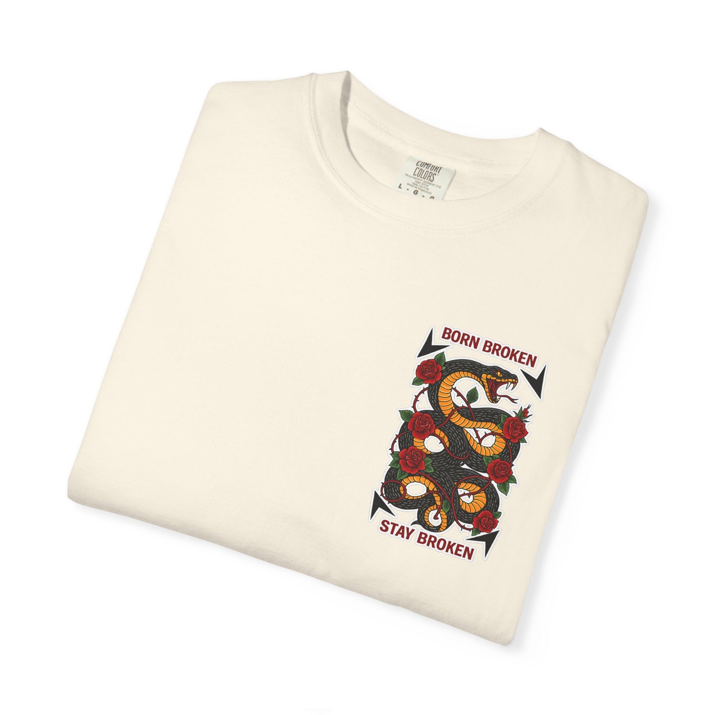 BORN BROKEN — SNAKE TEE