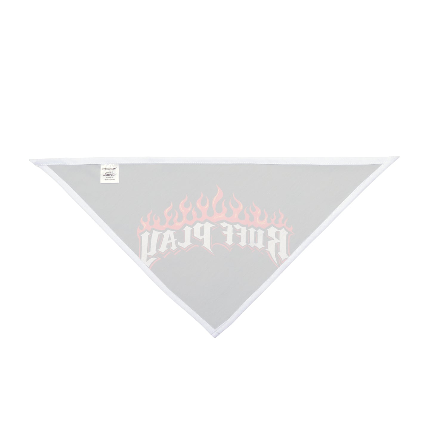 Pet Bandana — "Ruff Play" Flame Graphic Dog Bandana