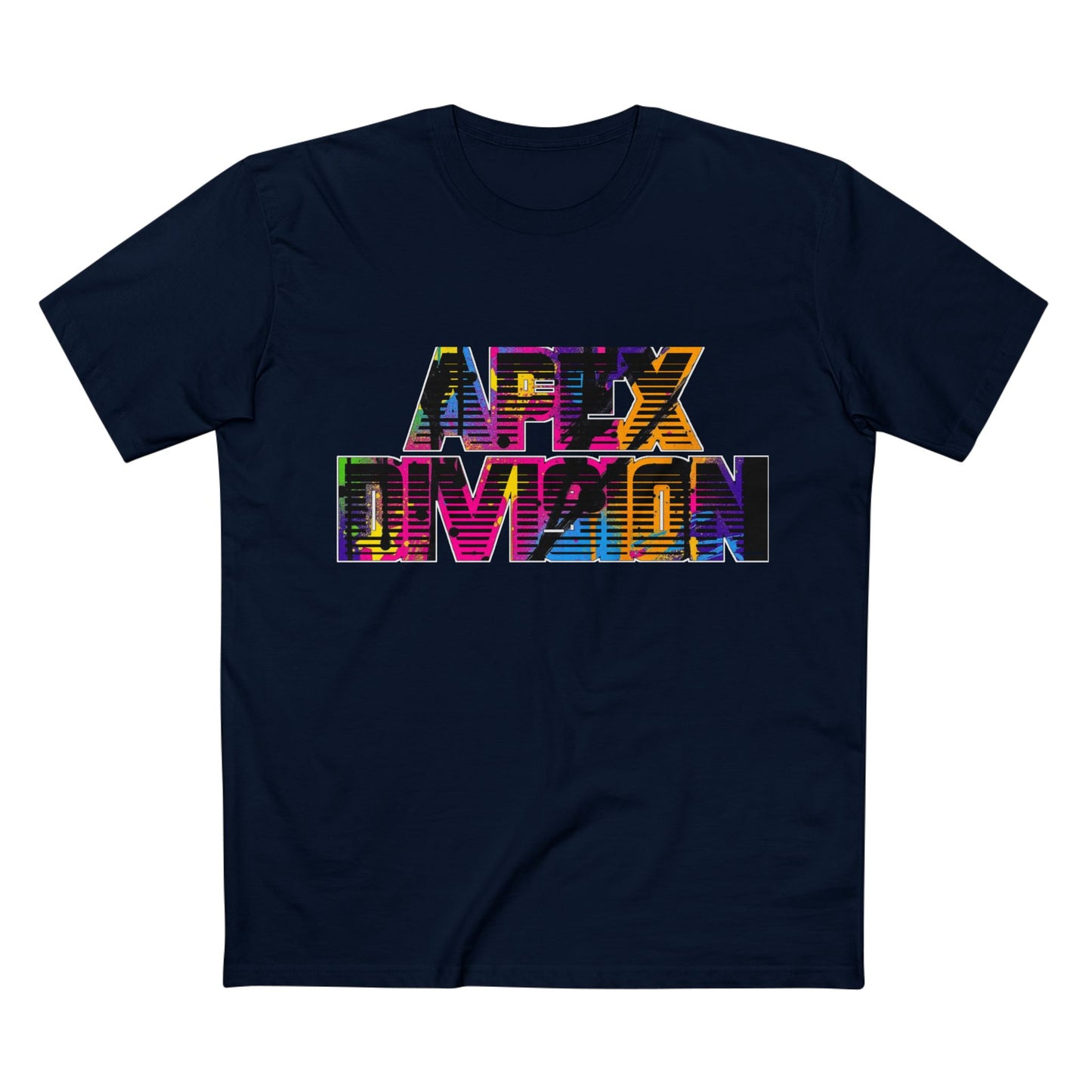 Apex Division Graphic Tee — Bold Neon Glitch 'Be Ruthless' Streetwear T-Shirt