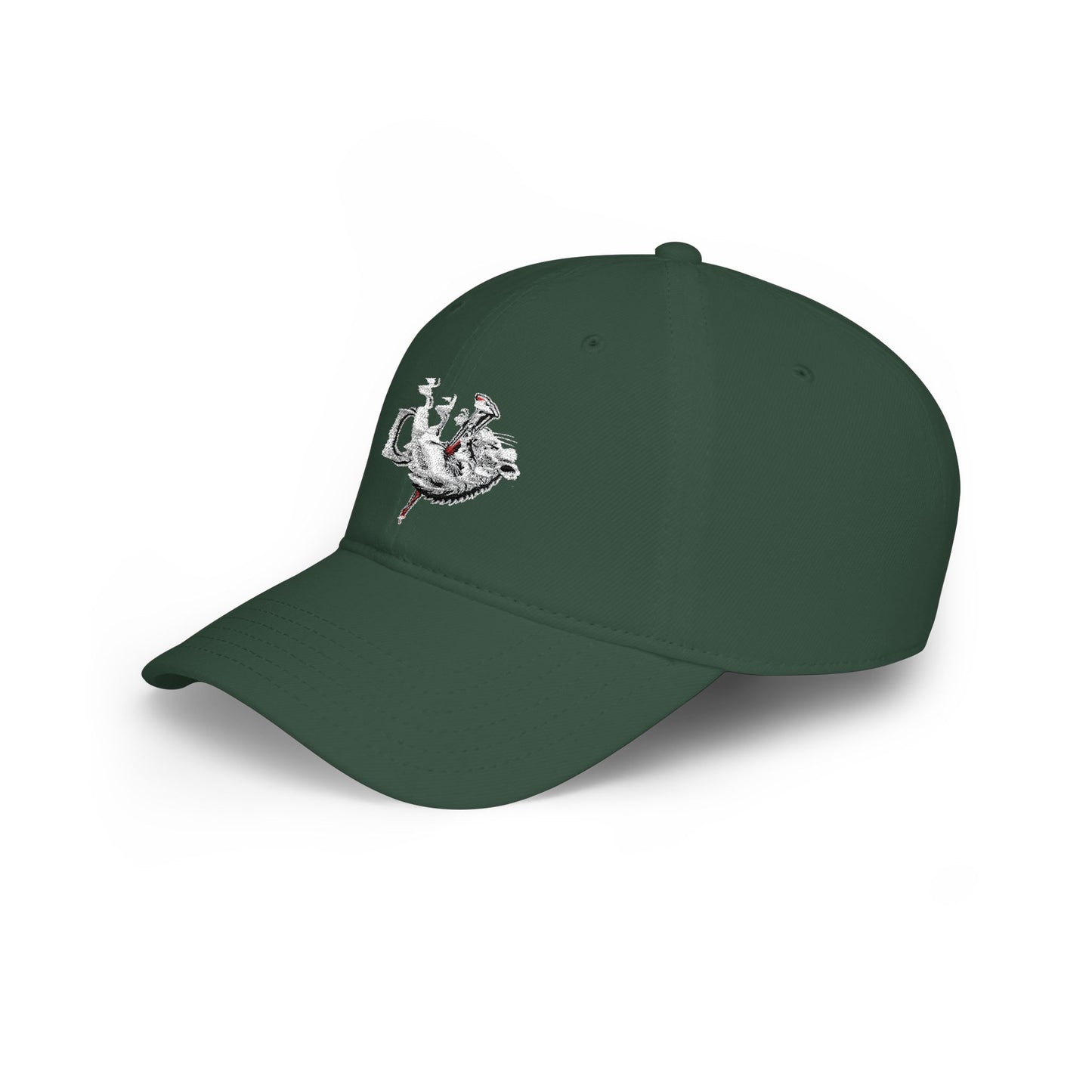 Lizard Embroidered Low Profile Baseball Cap