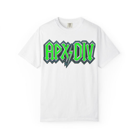 Apex Division Graphic T-Shirt — Neon Green Logo & Three-Headed Dog Back Print