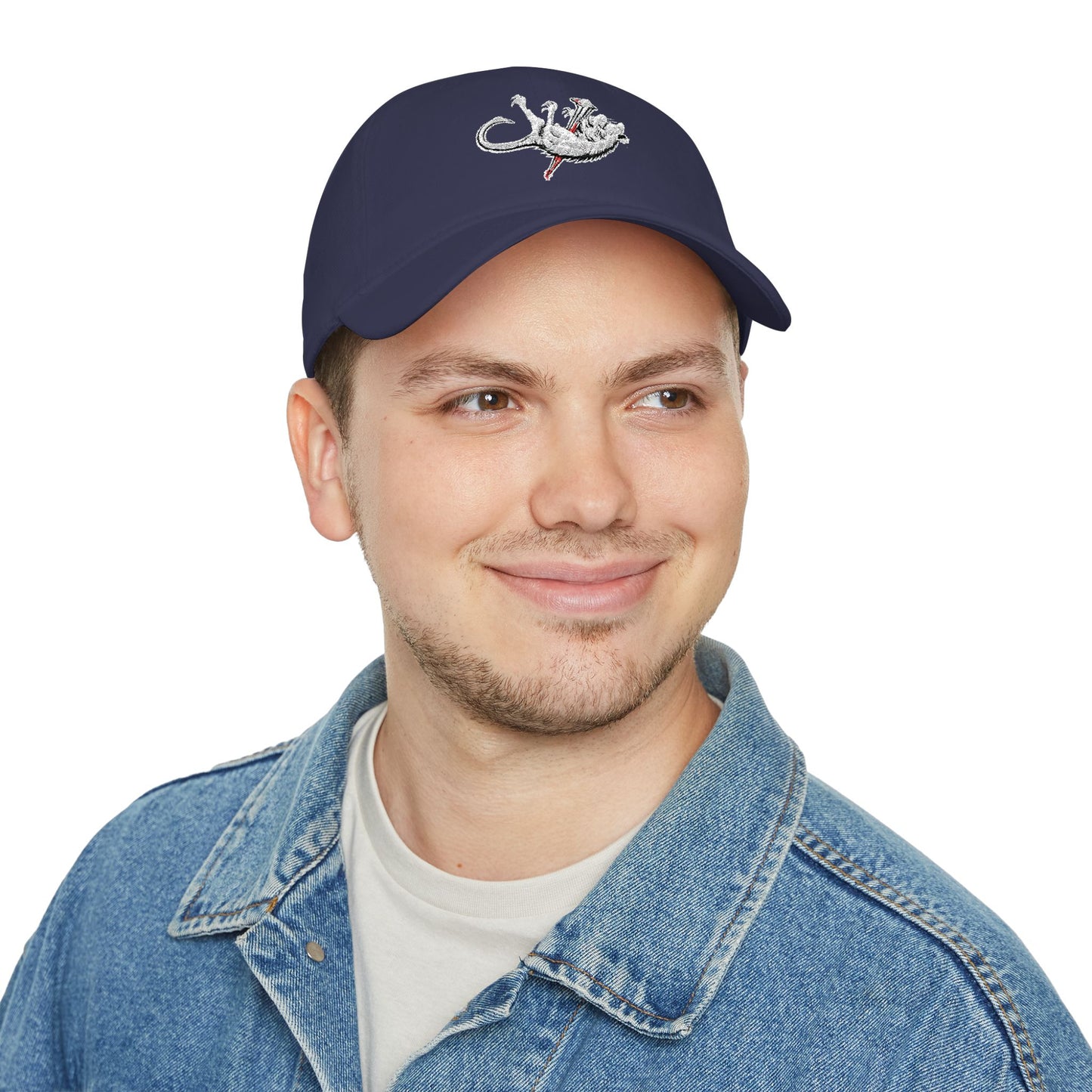 Lizard Embroidered Low Profile Baseball Cap