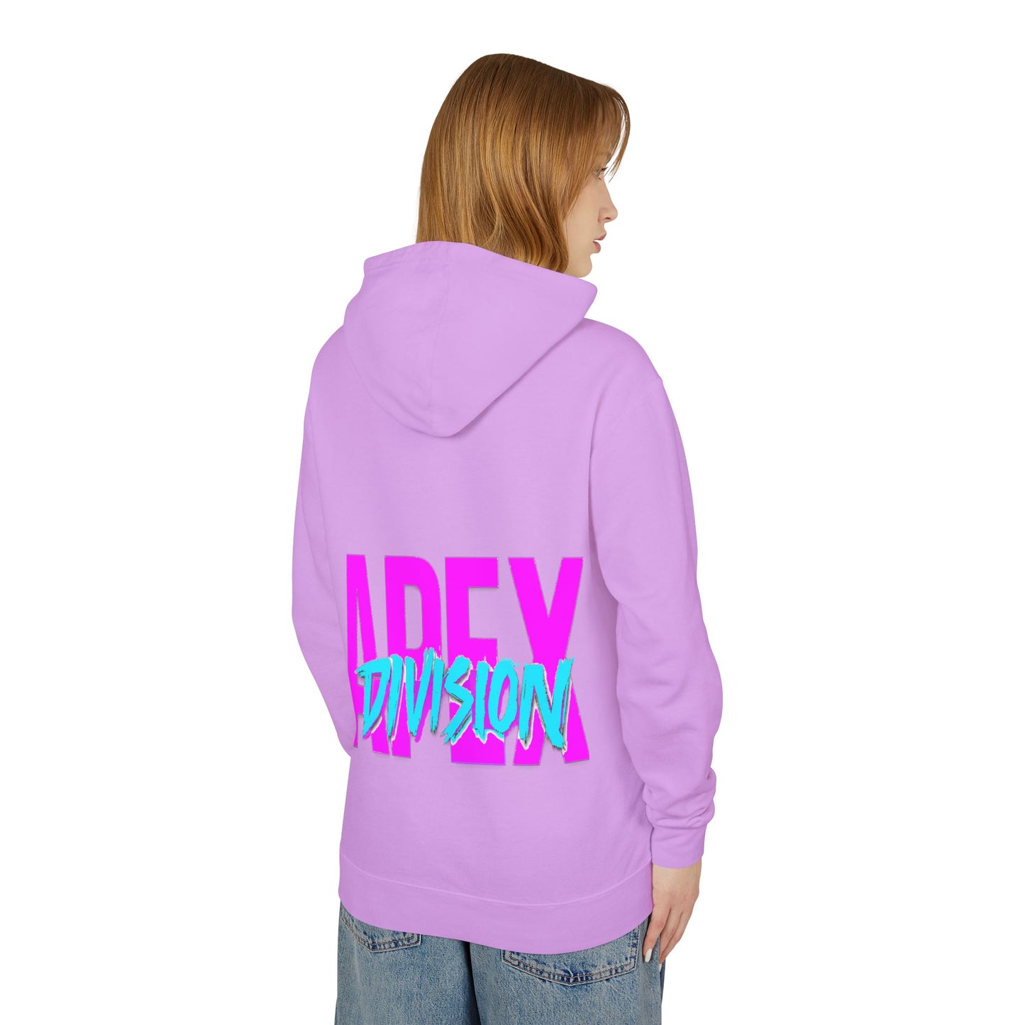 Apex Division Hooded Sweatshirt — Retro Neon Logo Hoodie