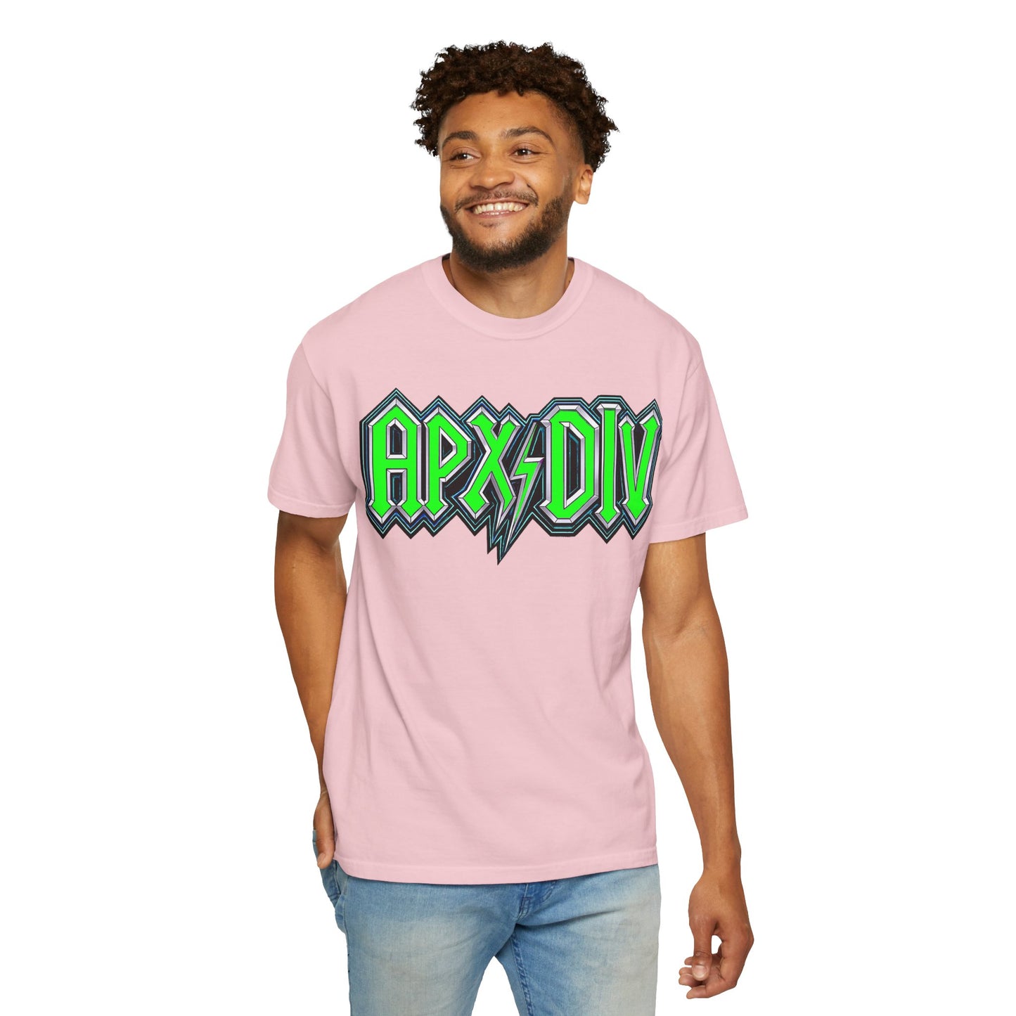 Apex Division Graphic T-Shirt — Neon Green Logo & Three-Headed Dog Back Print