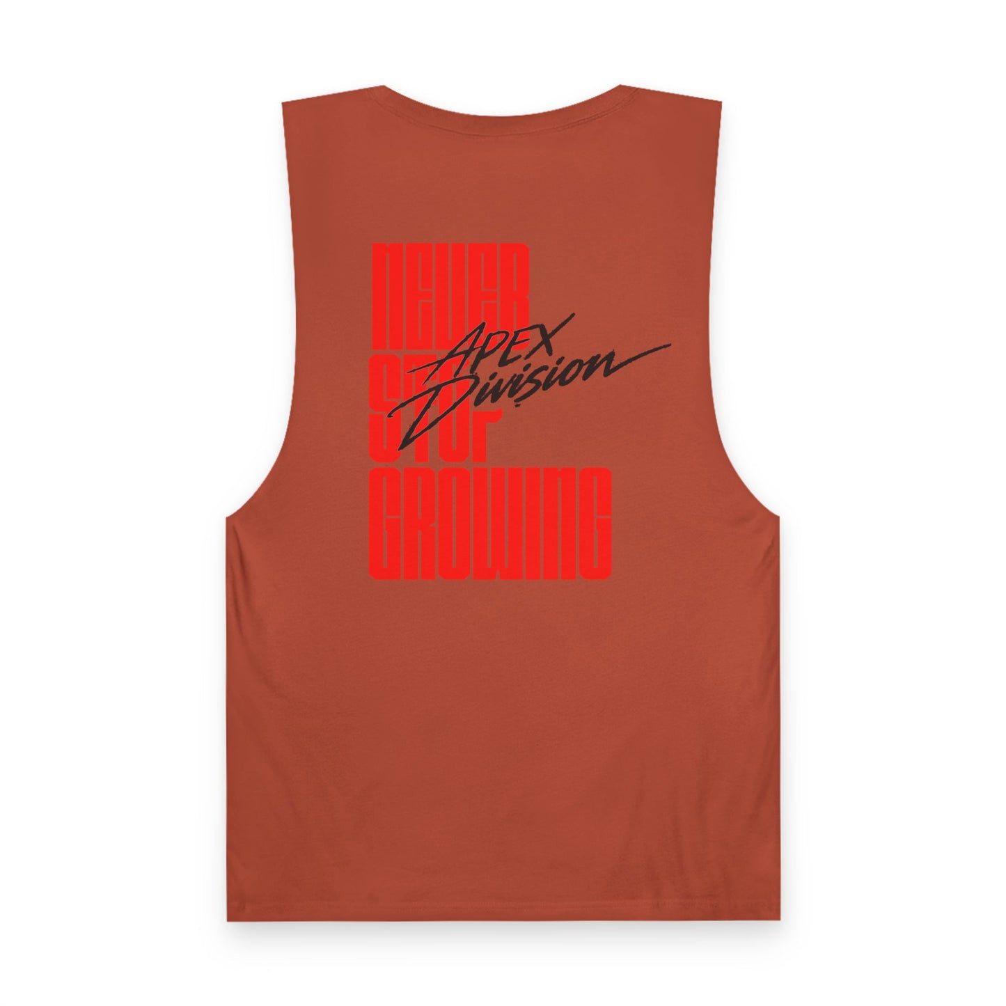 All or Nothing Reputation Tank Top — Apex Division Graphic Muscle Tank