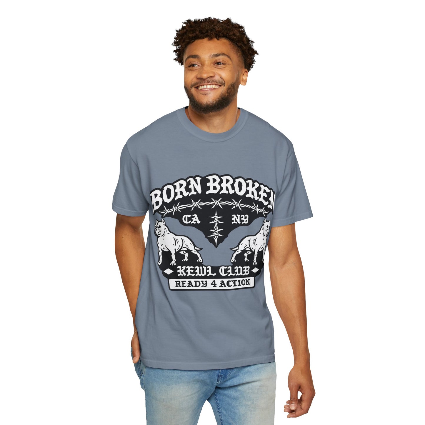 Born Broke Devil Club T-Shirt — "Ready 4 Action" Graphic Tee