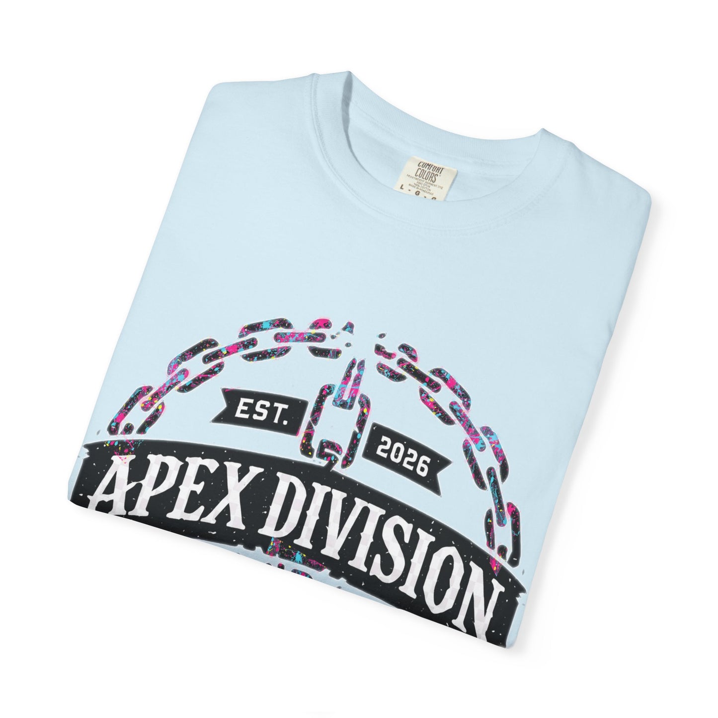Apex Division Graphic T-Shirt — Hard Work & Determination Emblem