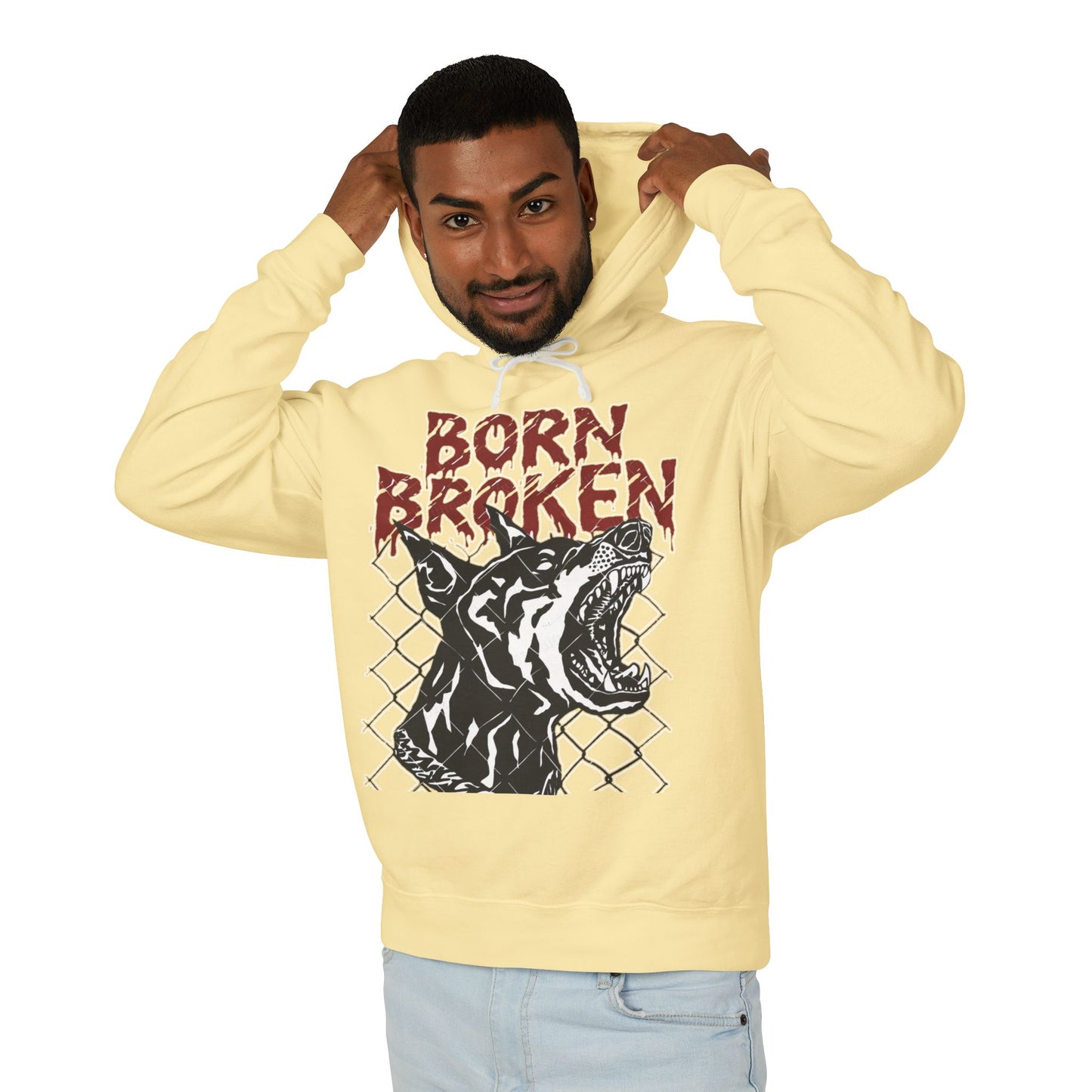 BORN BROKEN — GUARD DOG HOODIE