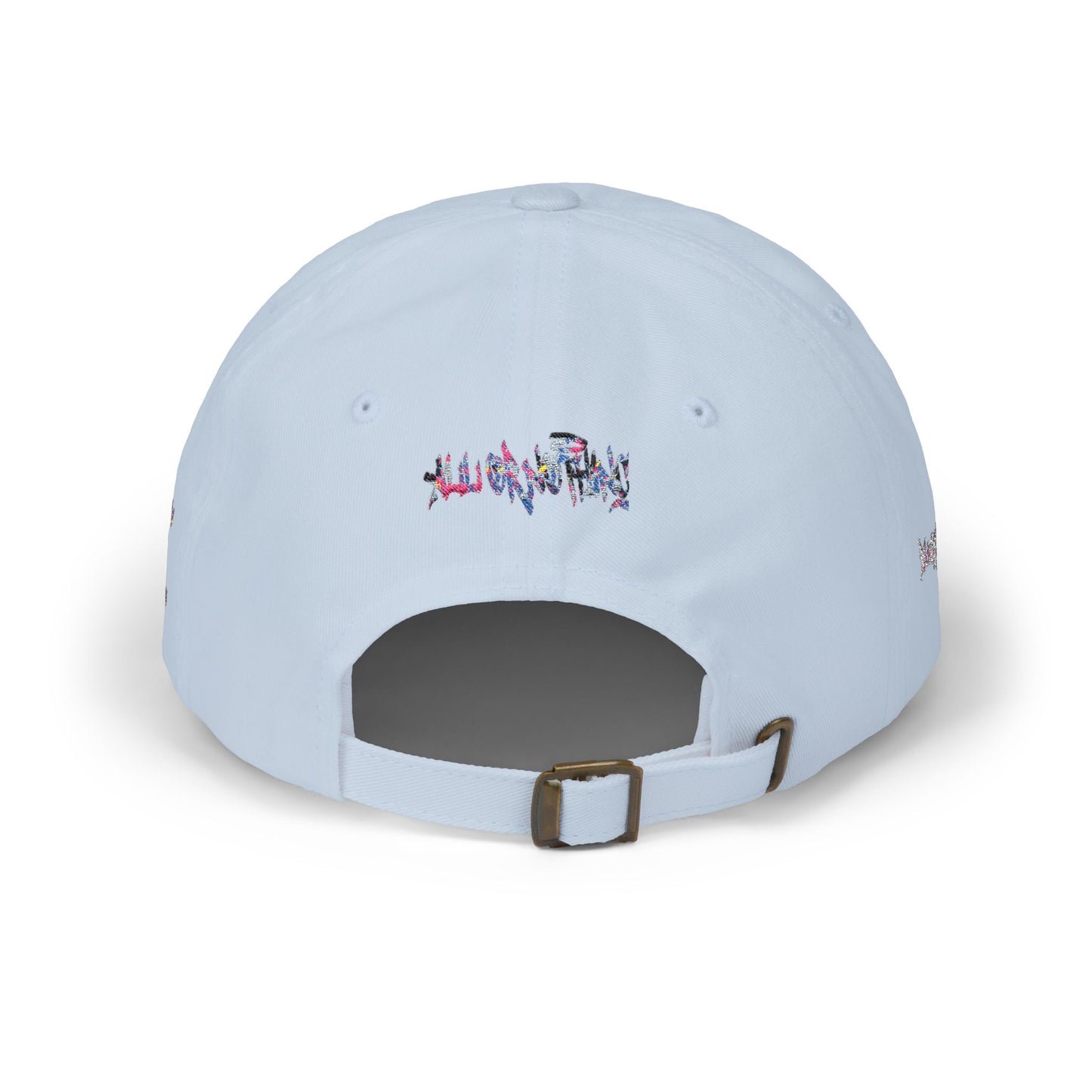 Dad Cap — Floral Graffiti 'No Division' Embroidered Baseball Hat