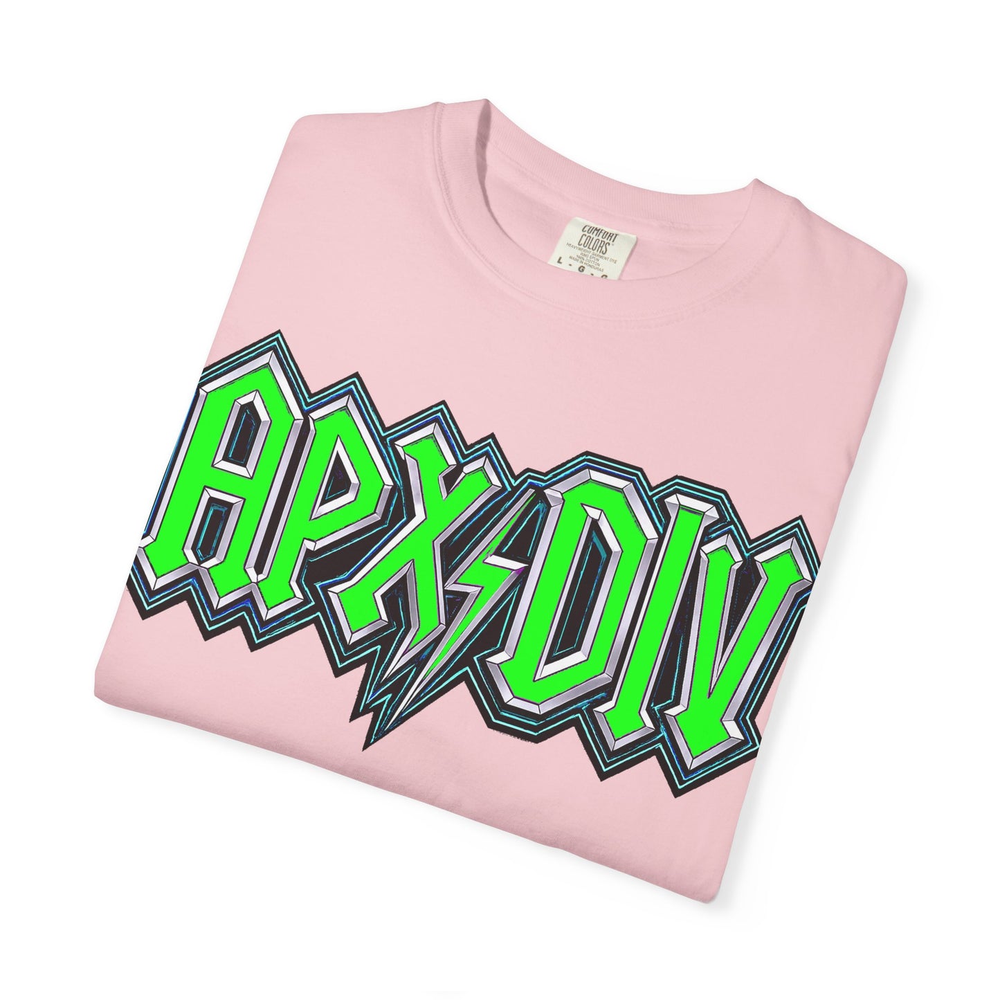 Apex Division Graphic T-Shirt — Neon Green Logo & Three-Headed Dog Back Print