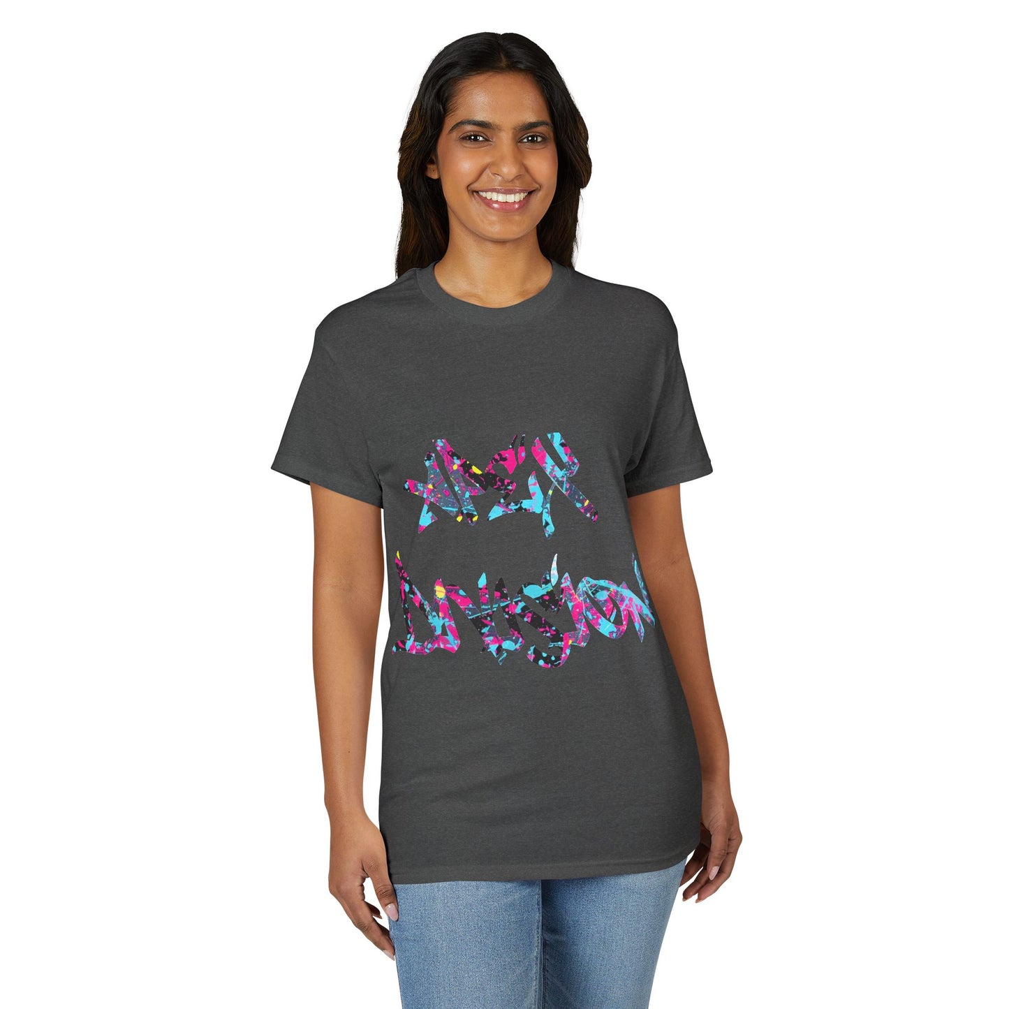 Resilient Division Graphic Tee — Colorful Motivational Back-Print Shirt