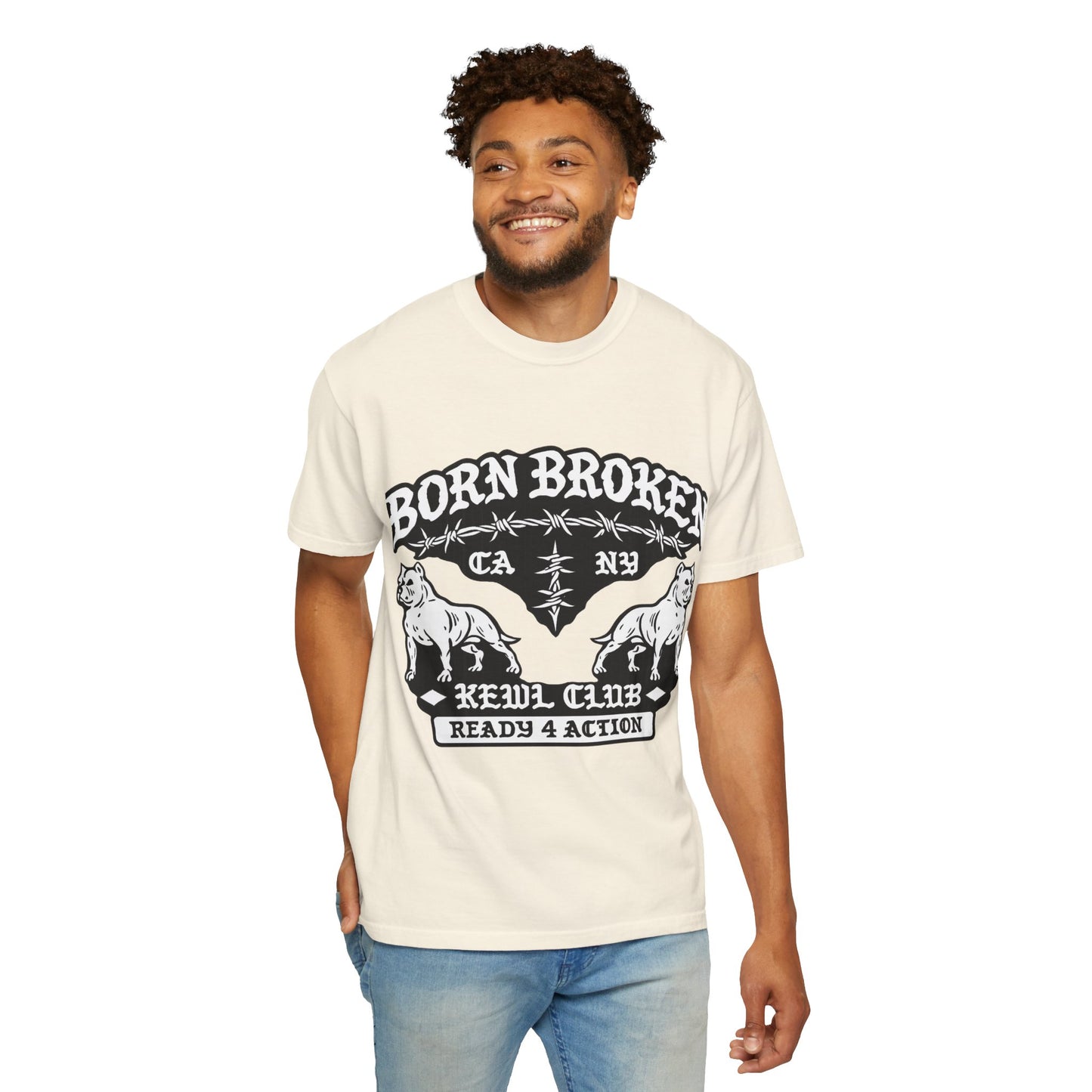 Born Broke Devil Club T-Shirt — "Ready 4 Action" Graphic Tee