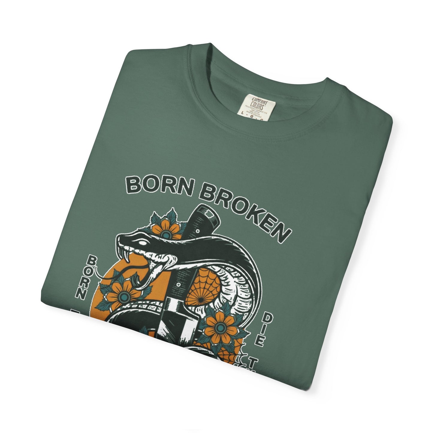 Born Broken Snake T-Shirt — Embrace the Pain Graphic Tee