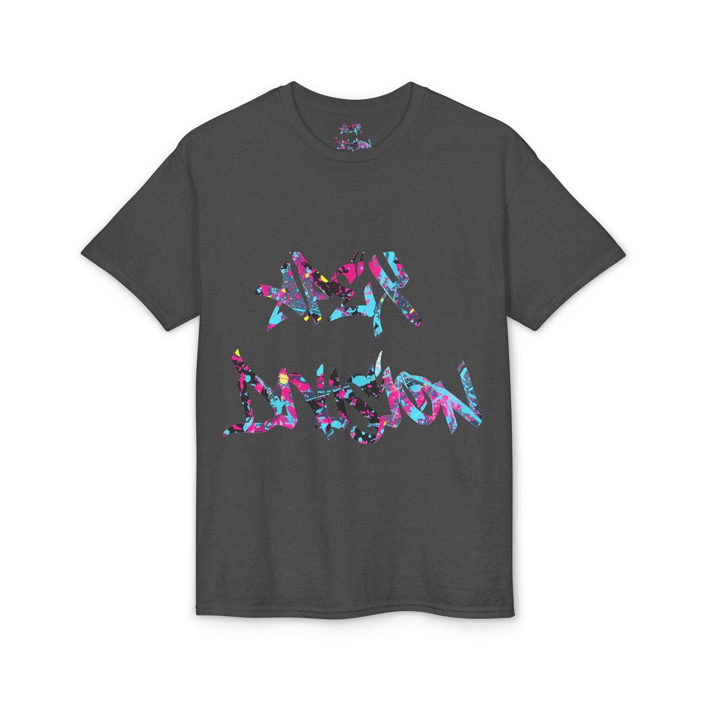 Resilient Division Graphic Tee — Colorful Motivational Back-Print Shirt