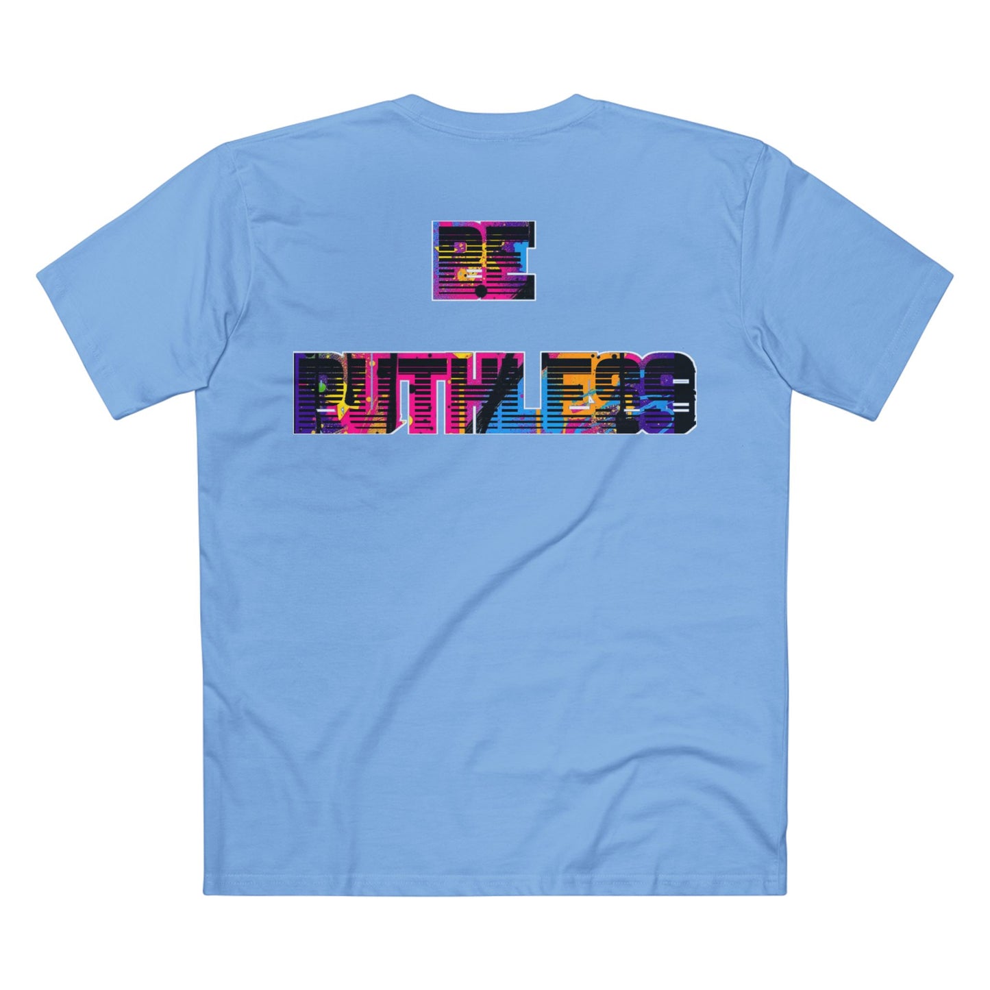 Apex Division Graphic Tee — Bold Neon Glitch 'Be Ruthless' Streetwear T-Shirt