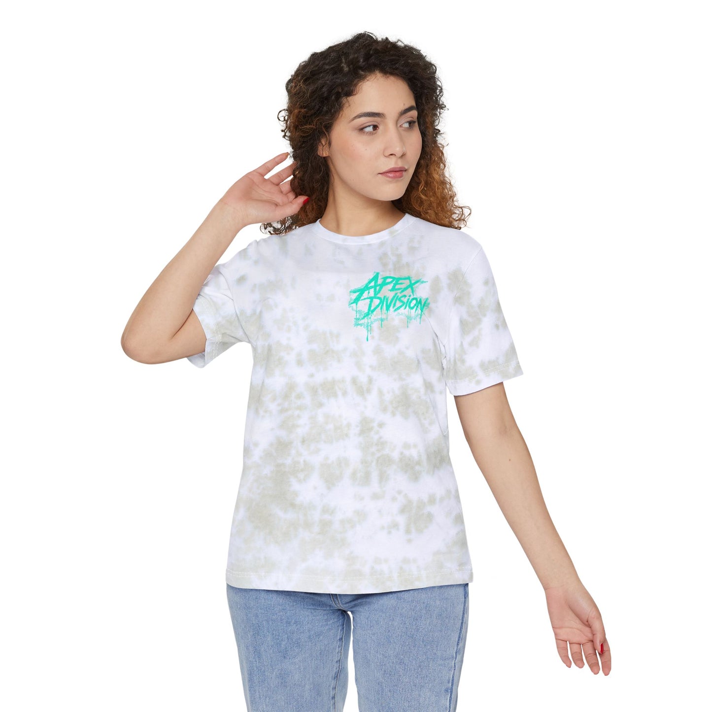 Tie-Dye T-Shirt — "Apex Division" Graphic with "Nothing in Life is Promised Except Death" Back