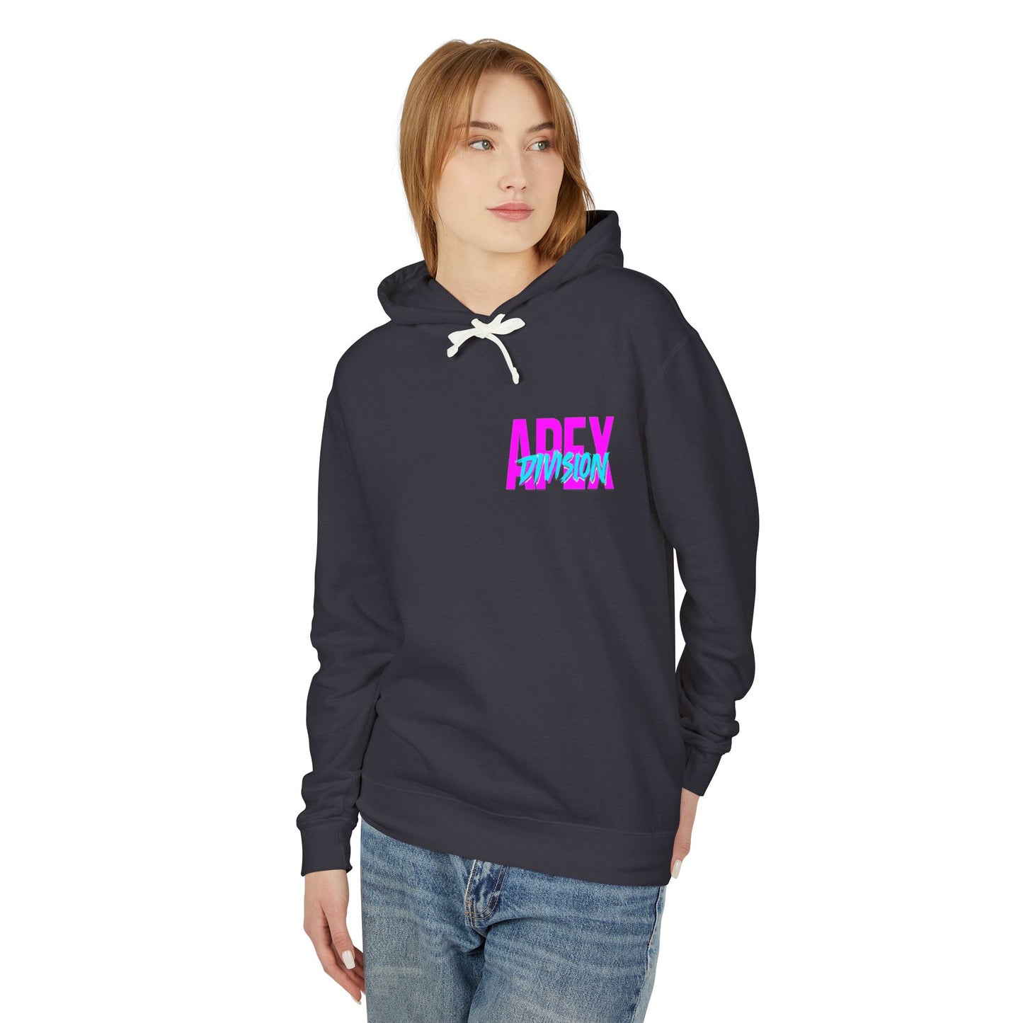 Apex Division Hooded Sweatshirt — Retro Neon Logo Hoodie