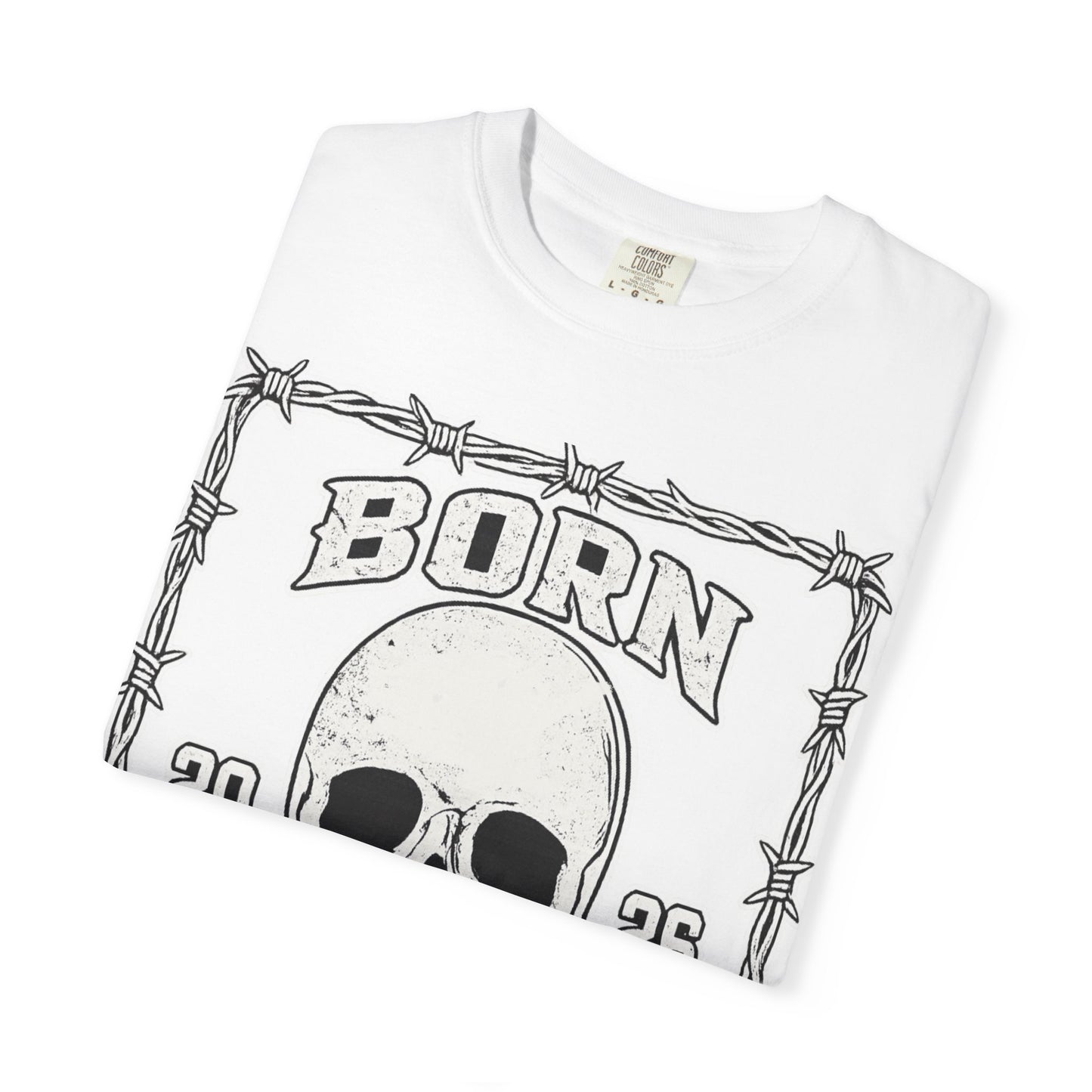 BORN BROKEN — VINTAGE SKULL TEE
