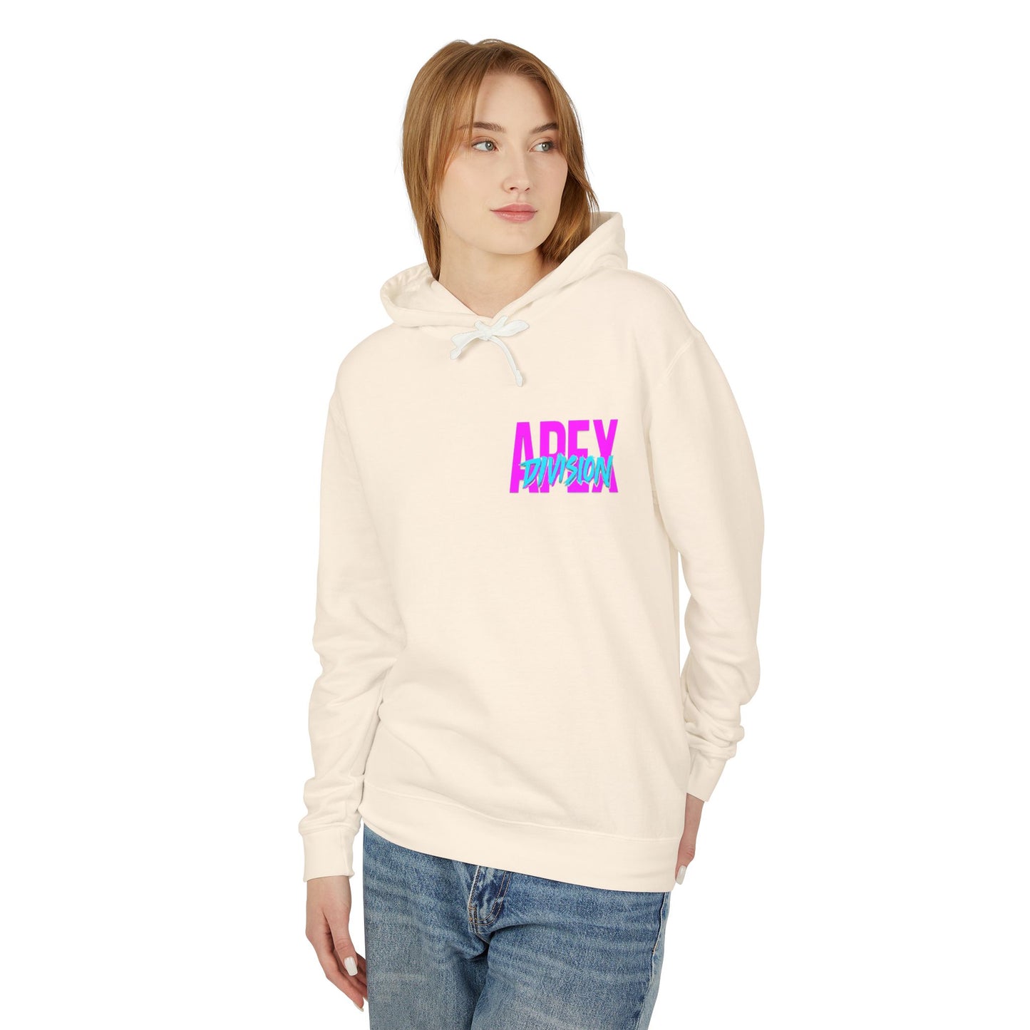 Apex Division Hooded Sweatshirt — Retro Neon Logo Hoodie