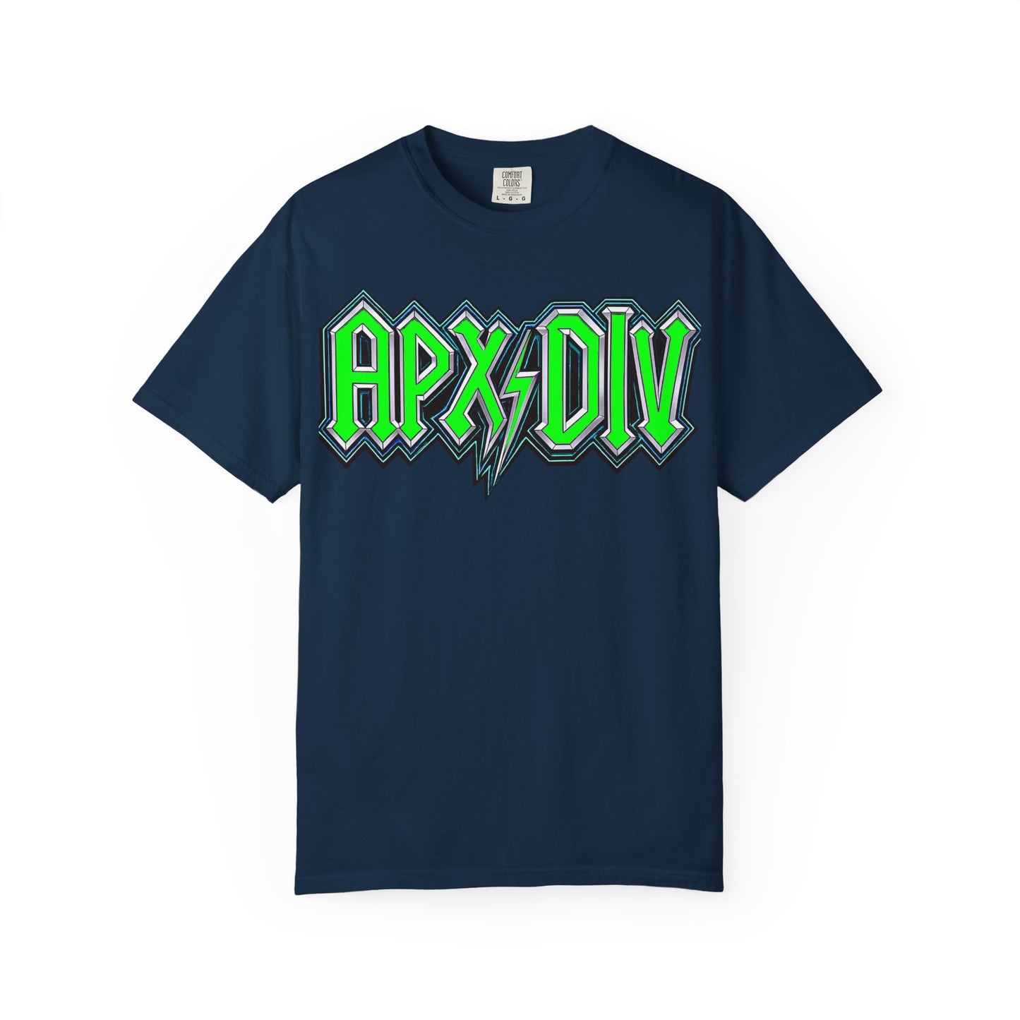Apex Division Graphic T-Shirt — Neon Green Logo & Three-Headed Dog Back Print