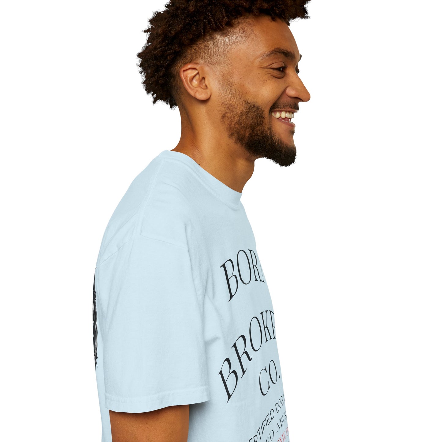 Born Broken Co. Graphic T-Shirt — 'Fight Abuse, Not Dogs' Statement Tee