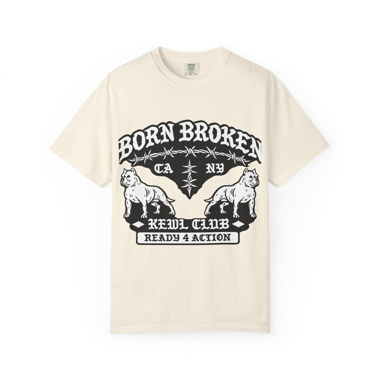Born Broke Devil Club T-Shirt — "Ready 4 Action" Graphic Tee