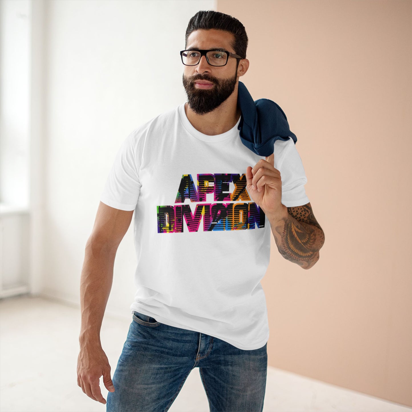 Apex Division Graphic Tee — Bold Neon Glitch 'Be Ruthless' Streetwear T-Shirt