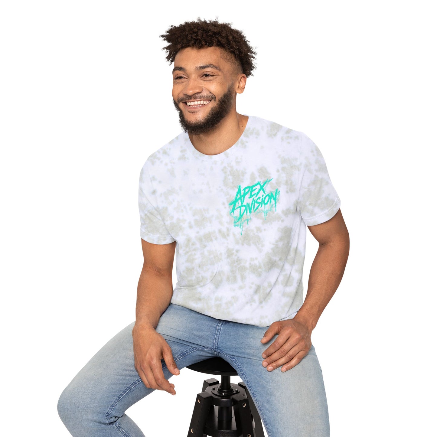 Tie-Dye T-Shirt — "Apex Division" Graphic with "Nothing in Life is Promised Except Death" Back