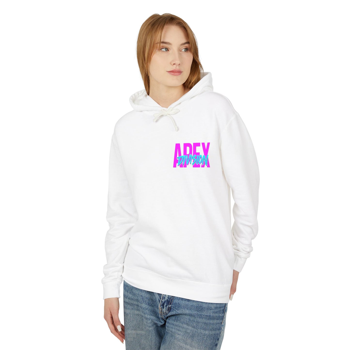 Apex Division Hooded Sweatshirt — Retro Neon Logo Hoodie