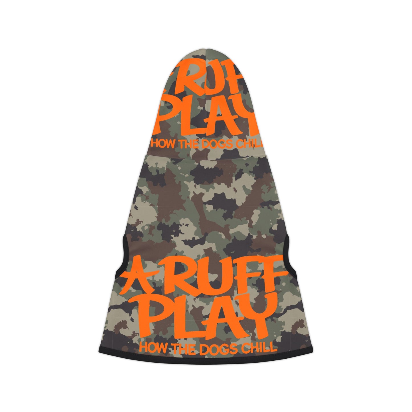 Camo "A Ruff Play" Pet Hoodie