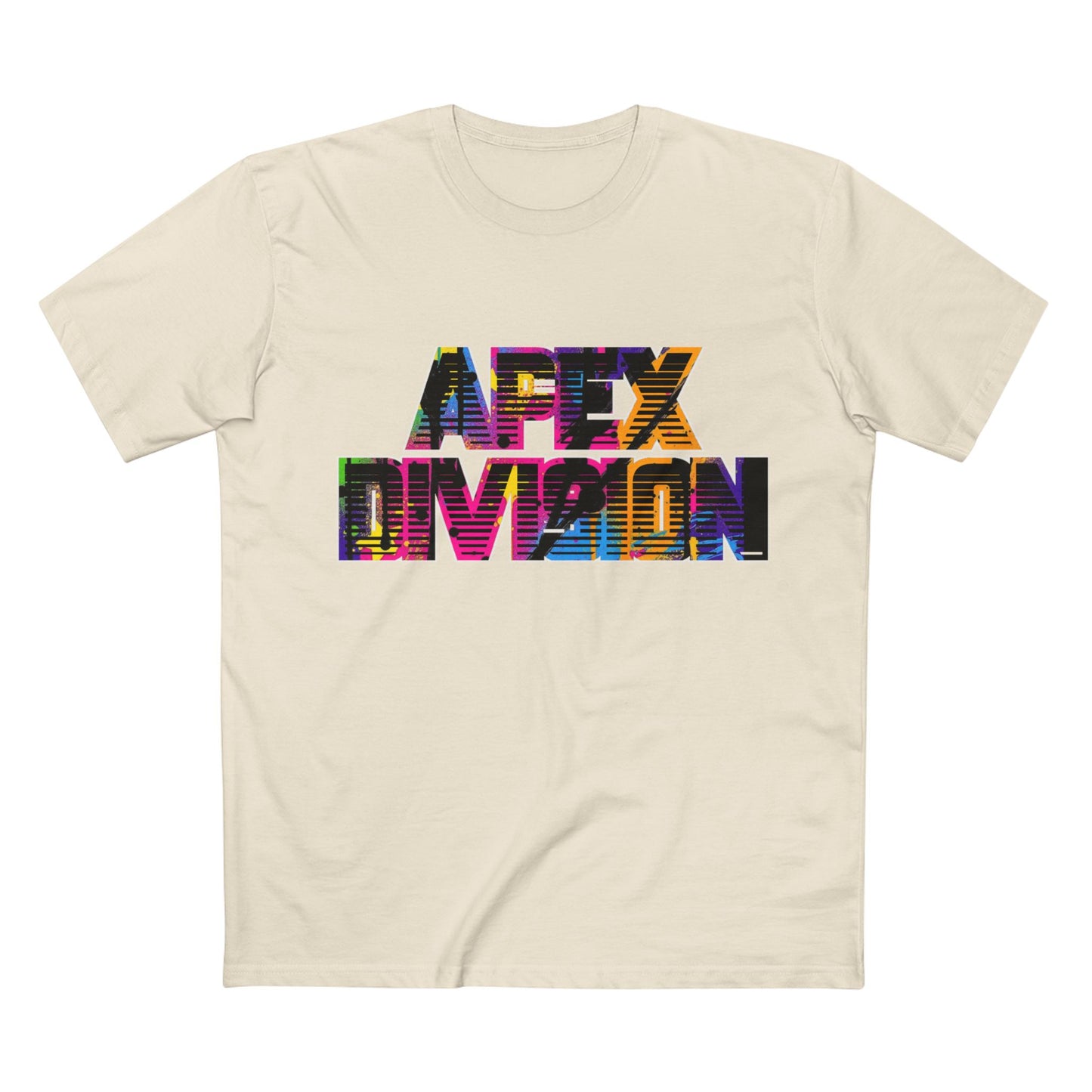 Apex Division Graphic Tee — Bold Neon Glitch 'Be Ruthless' Streetwear T-Shirt