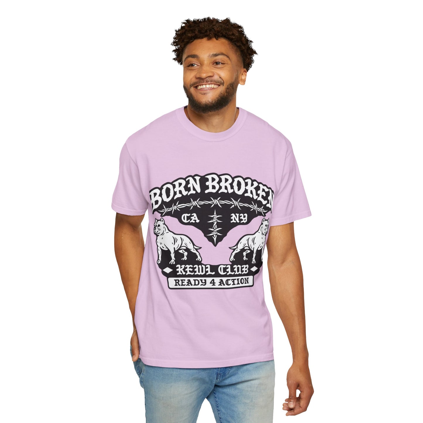 Born Broke Devil Club T-Shirt — "Ready 4 Action" Graphic Tee