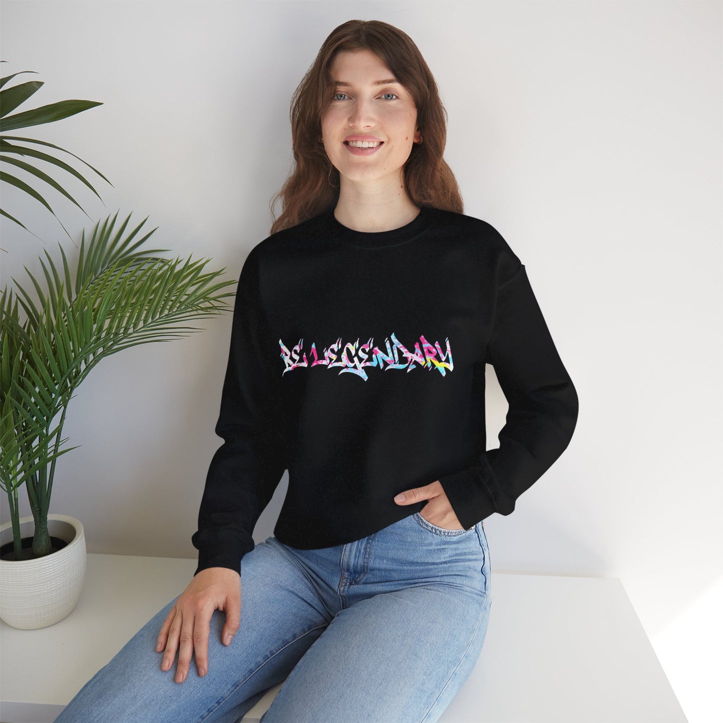 Pastel Graffiti Crewneck Sweatshirt