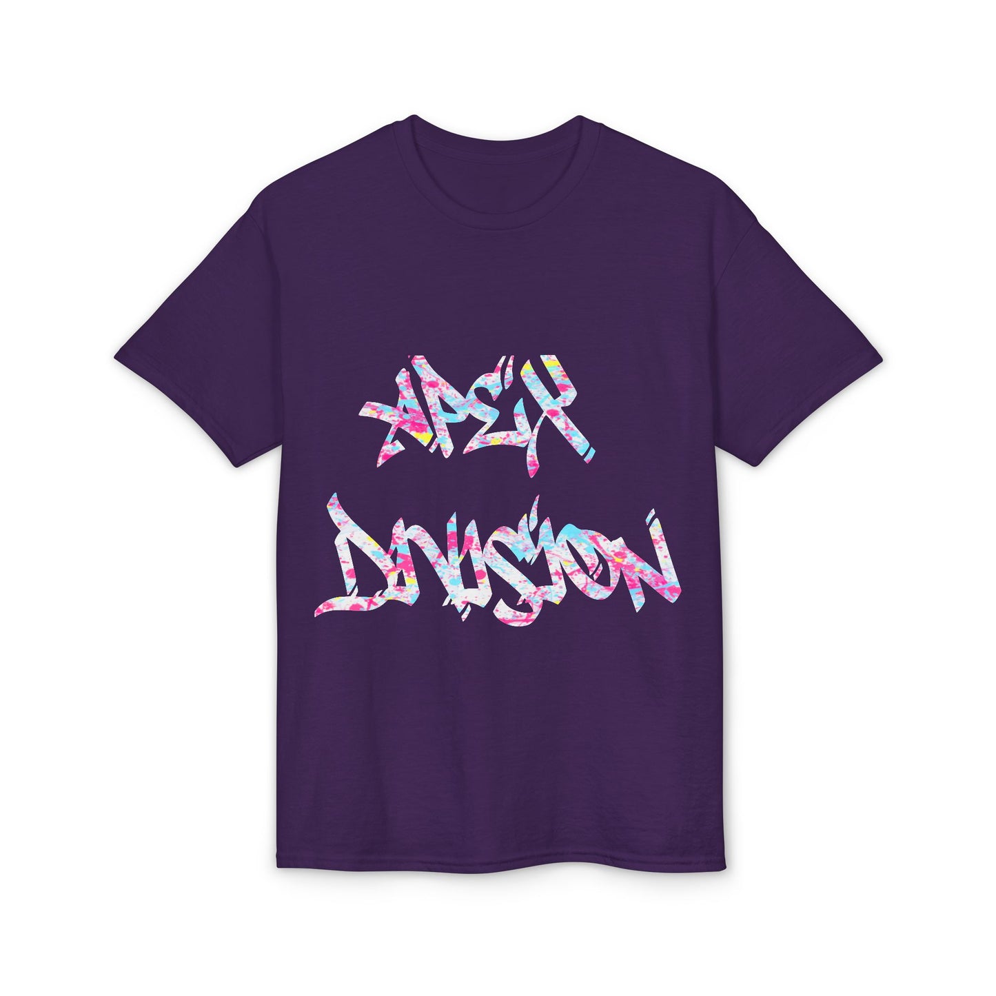 Resilient Division Graphic Tee — Colorful Motivational Back-Print Shirt