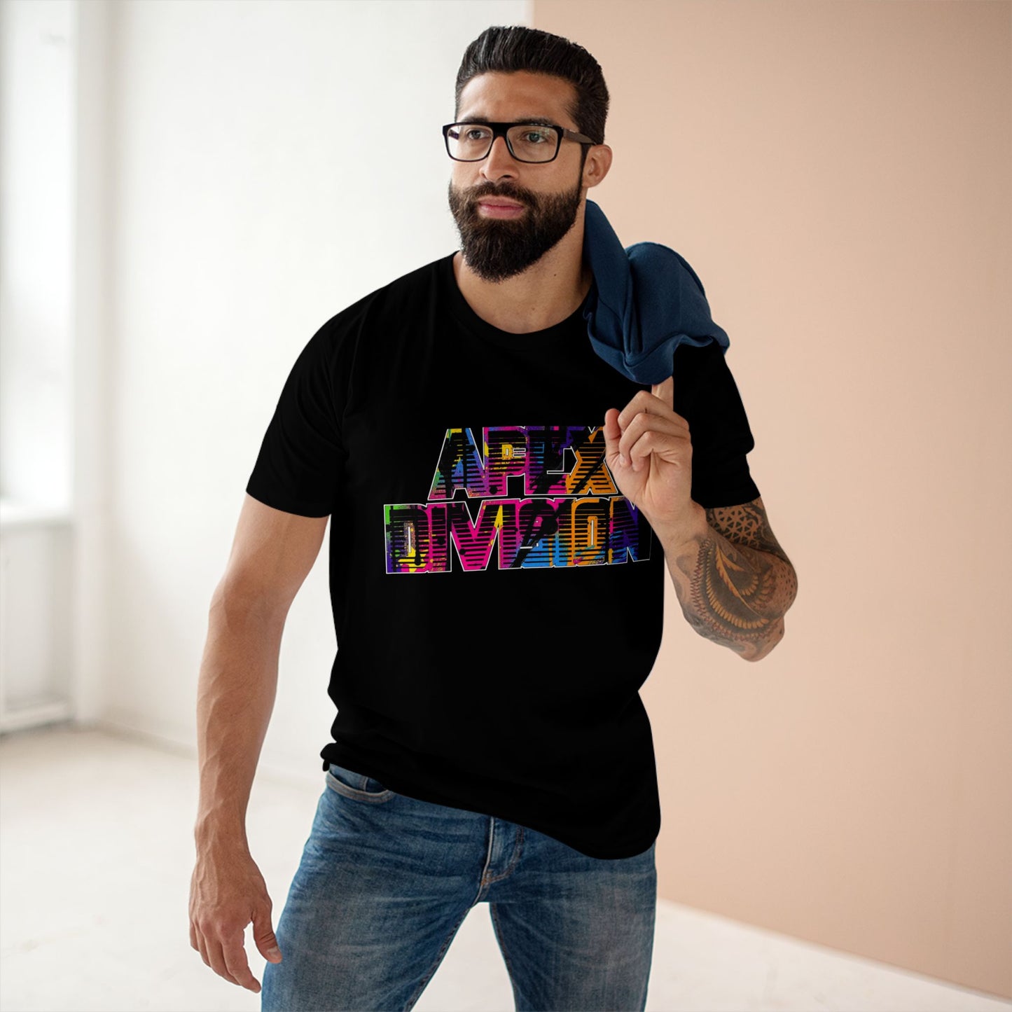 Apex Division Graphic Tee — Bold Neon Glitch 'Be Ruthless' Streetwear T-Shirt